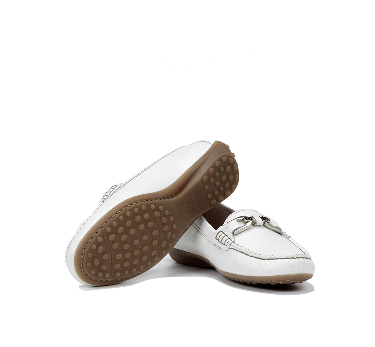 Fluchos Bruni F0804 mocassins femme blanc cuir