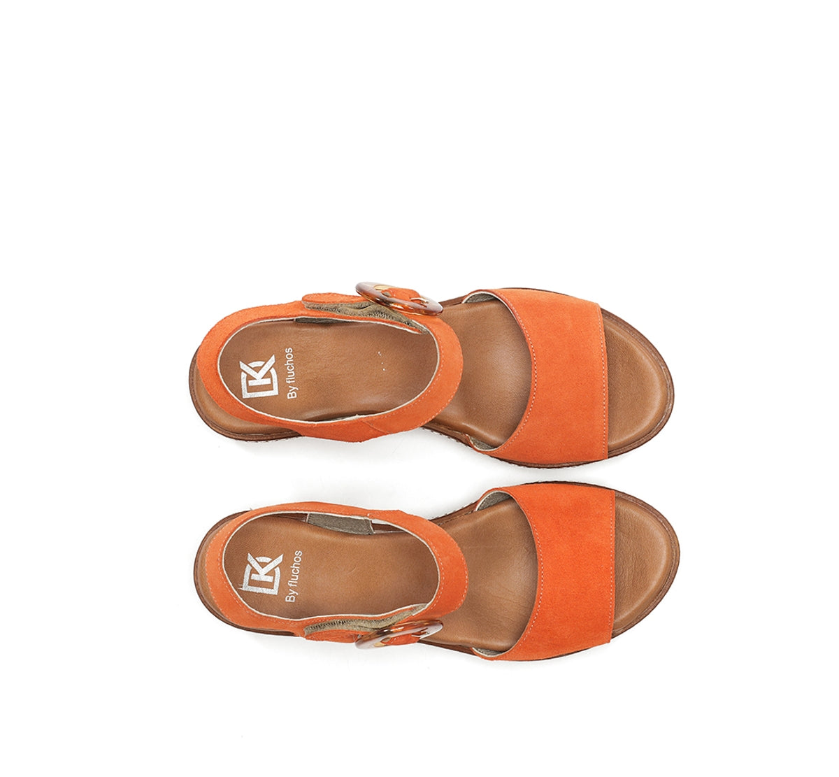 Dorking Nido D9450 sandale femme orange plateforme