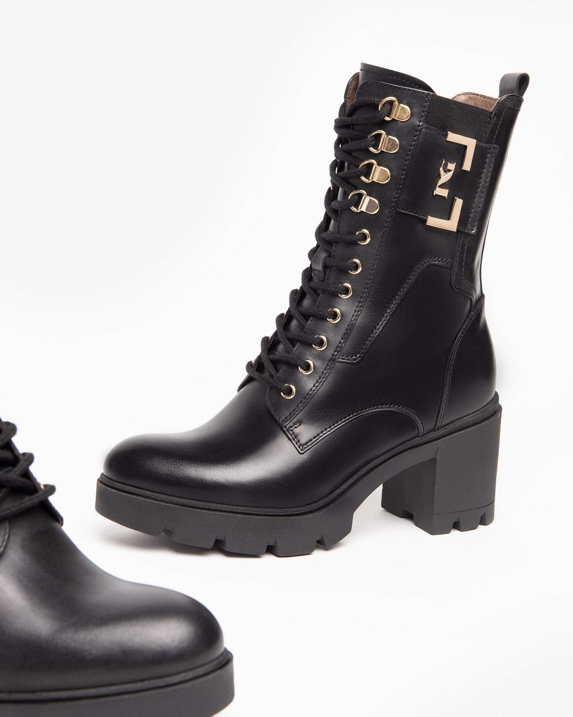 Nero Giardini Combat Boots rangers cuir femme