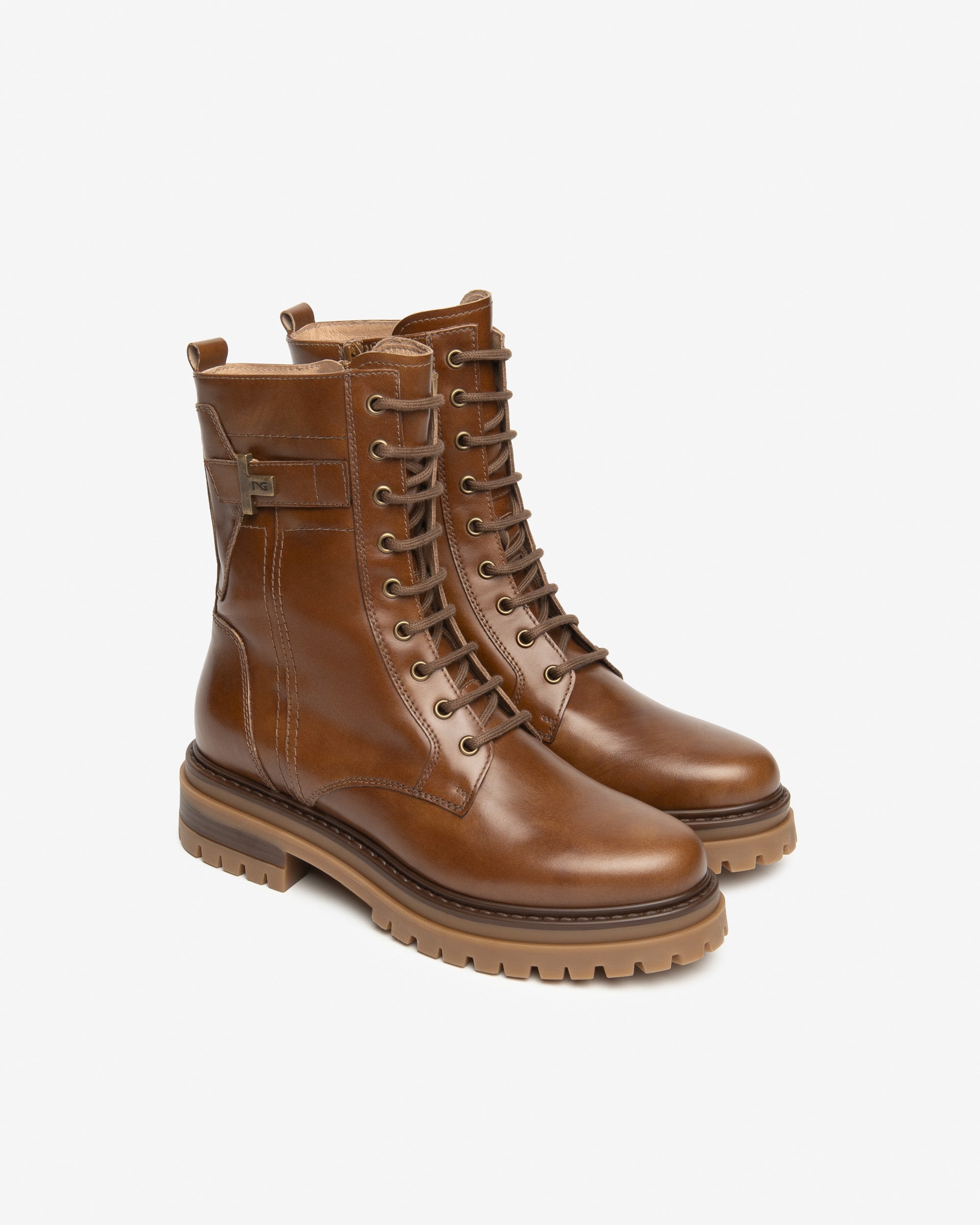 Nero Giardini Combat Boots bottines cuir femme 37
