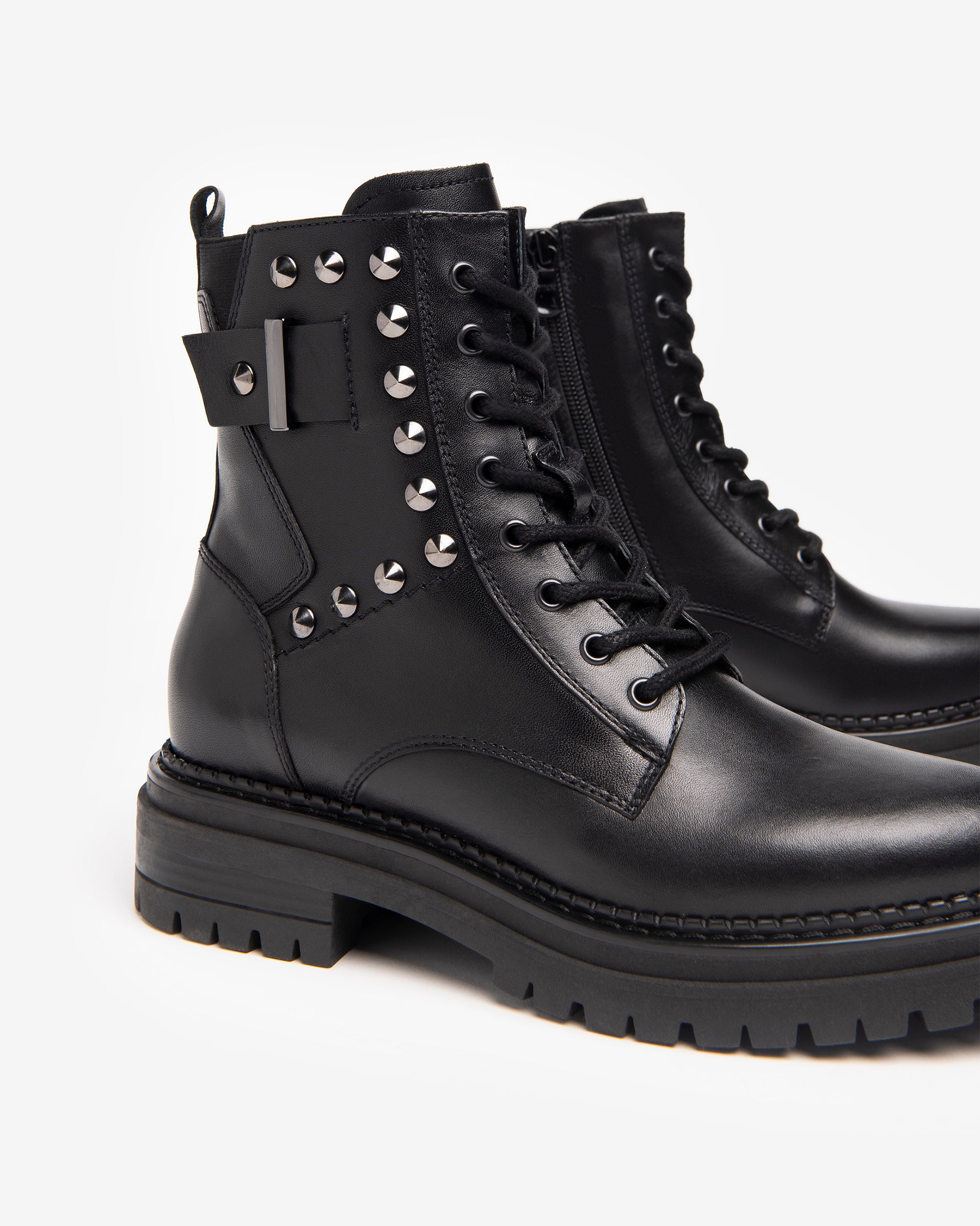 Nero Giardini Combat Boots rangers femme cuir