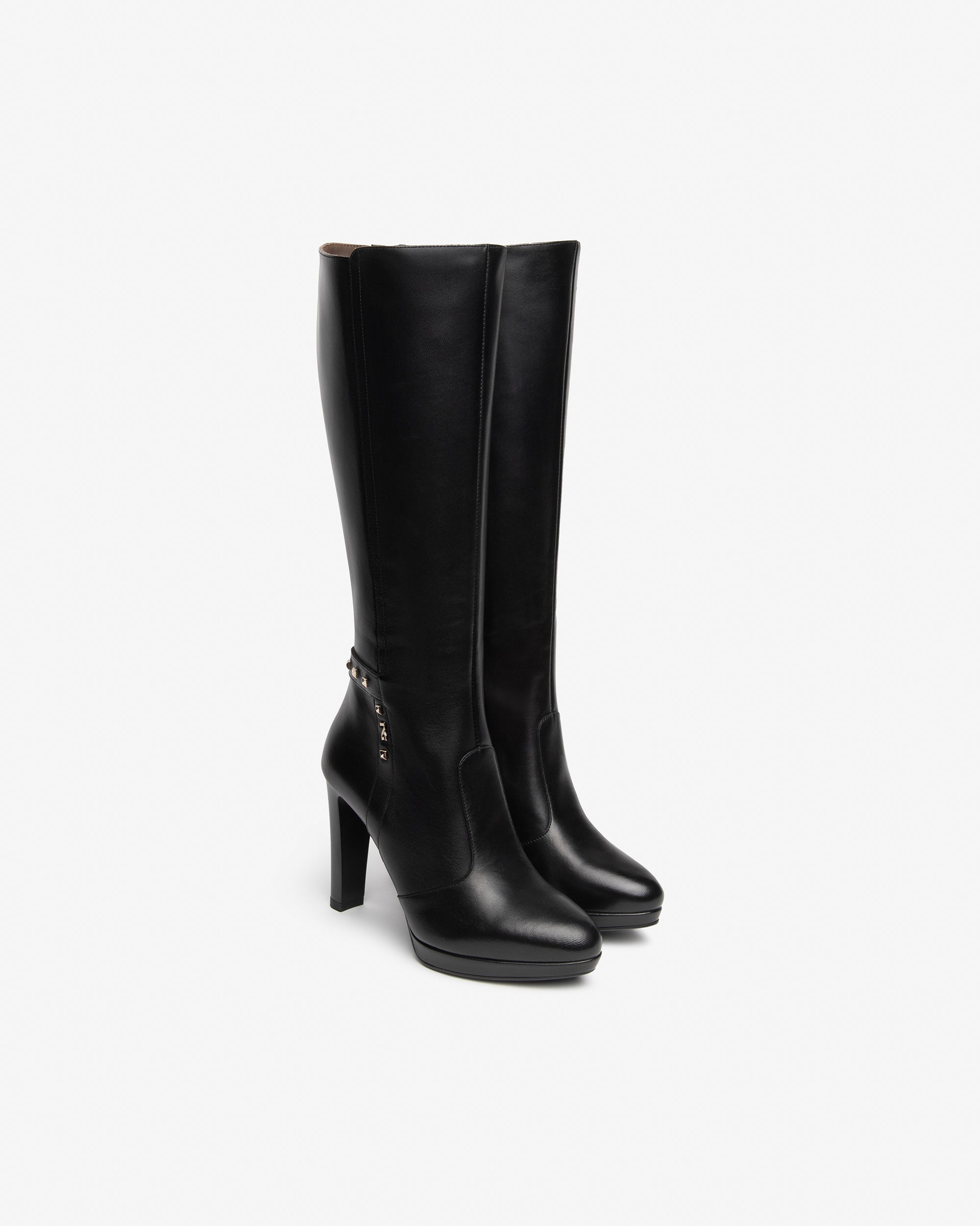 Nero Giardini Boots bottes cuir femme talon 10 cm