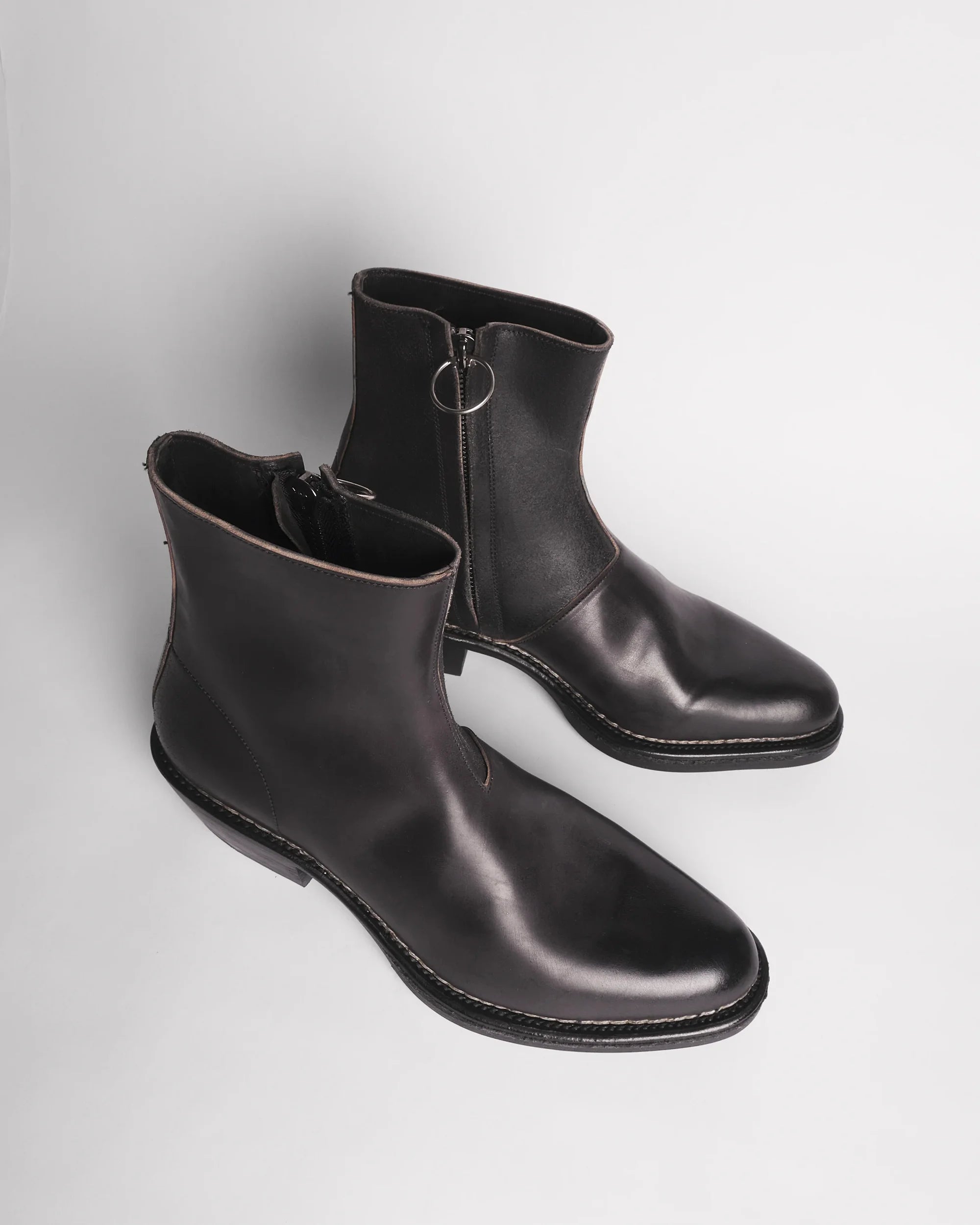 Premiata Boots 005 bottes cuir homme zip latéral
