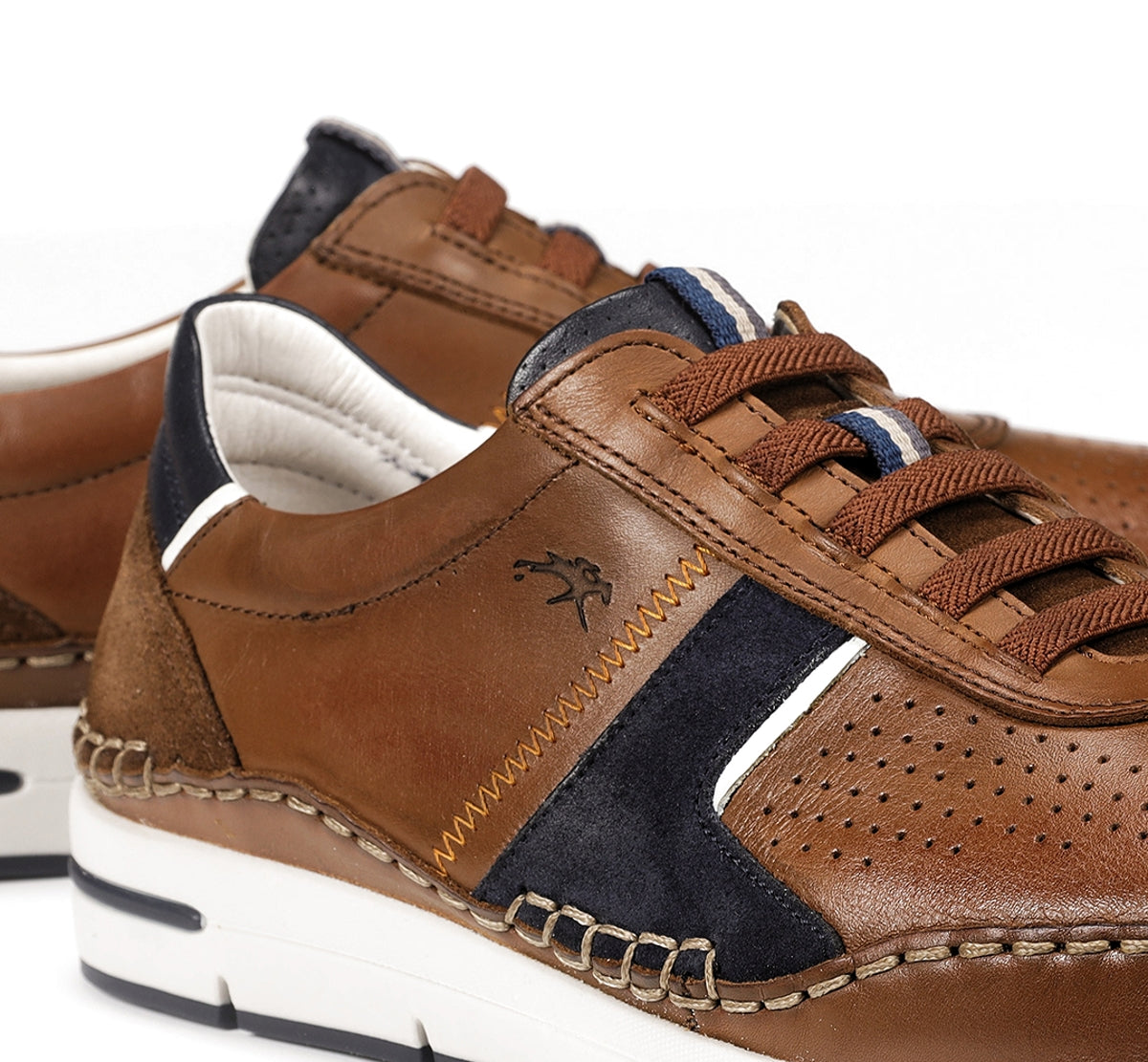 Fluchos Yannic F1443 baskets homme marron lacets