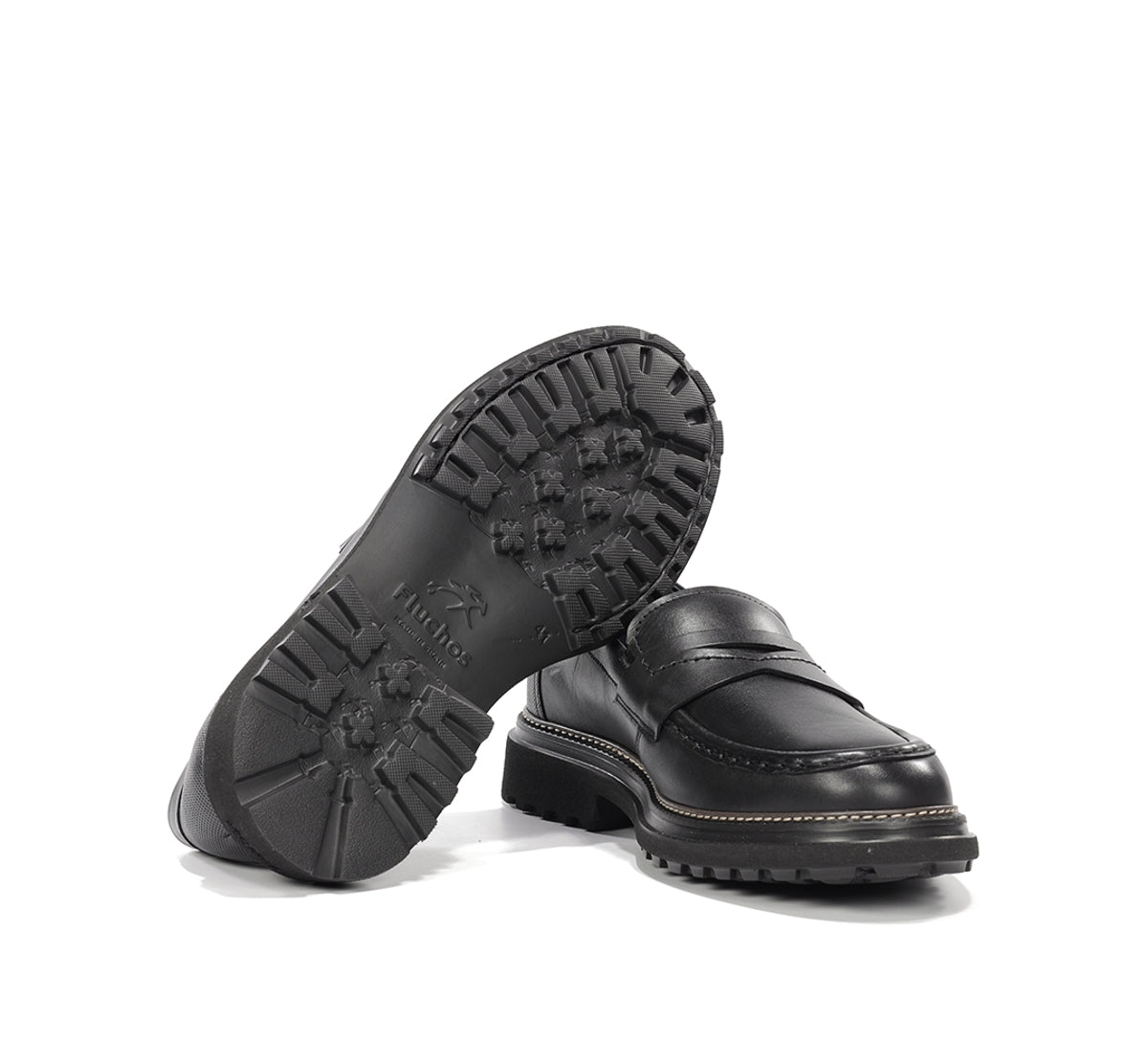 Fluchos Lincon F2058 mocassin homme noir cuir