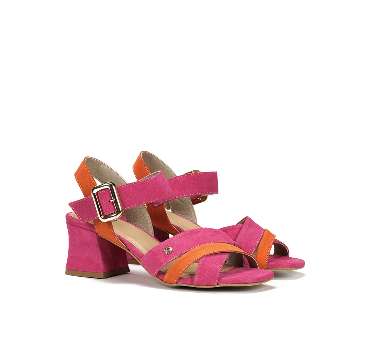 Dorking Larus D9461 sandale rose talon carré