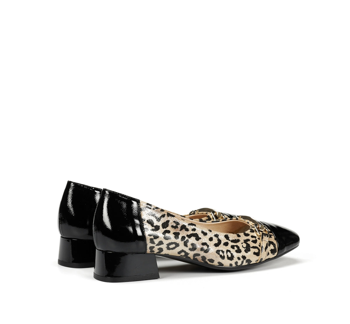 Dorking Gia D9304 mocassins noirs femme cuir talon