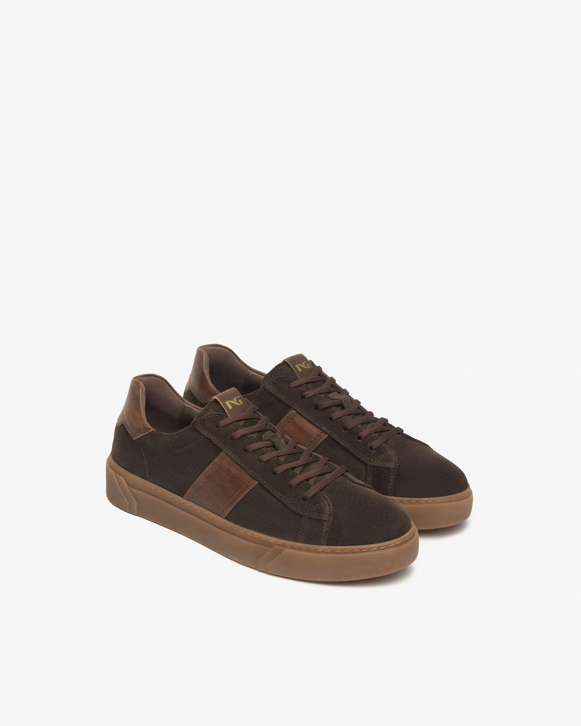 Nero Giardini Sneakers Baskets Cuir Daim Homme