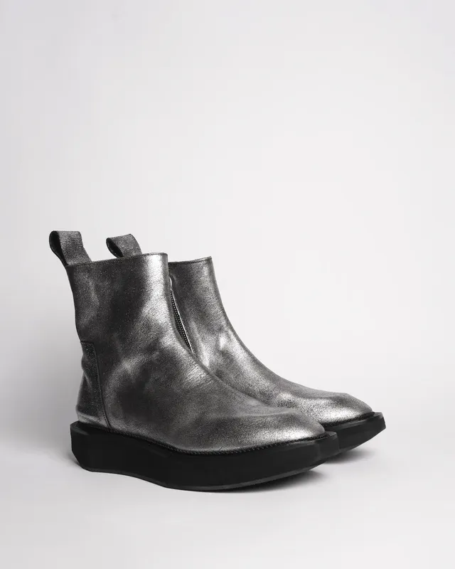 Premiata 003 Boots Cuir Effet Métallique