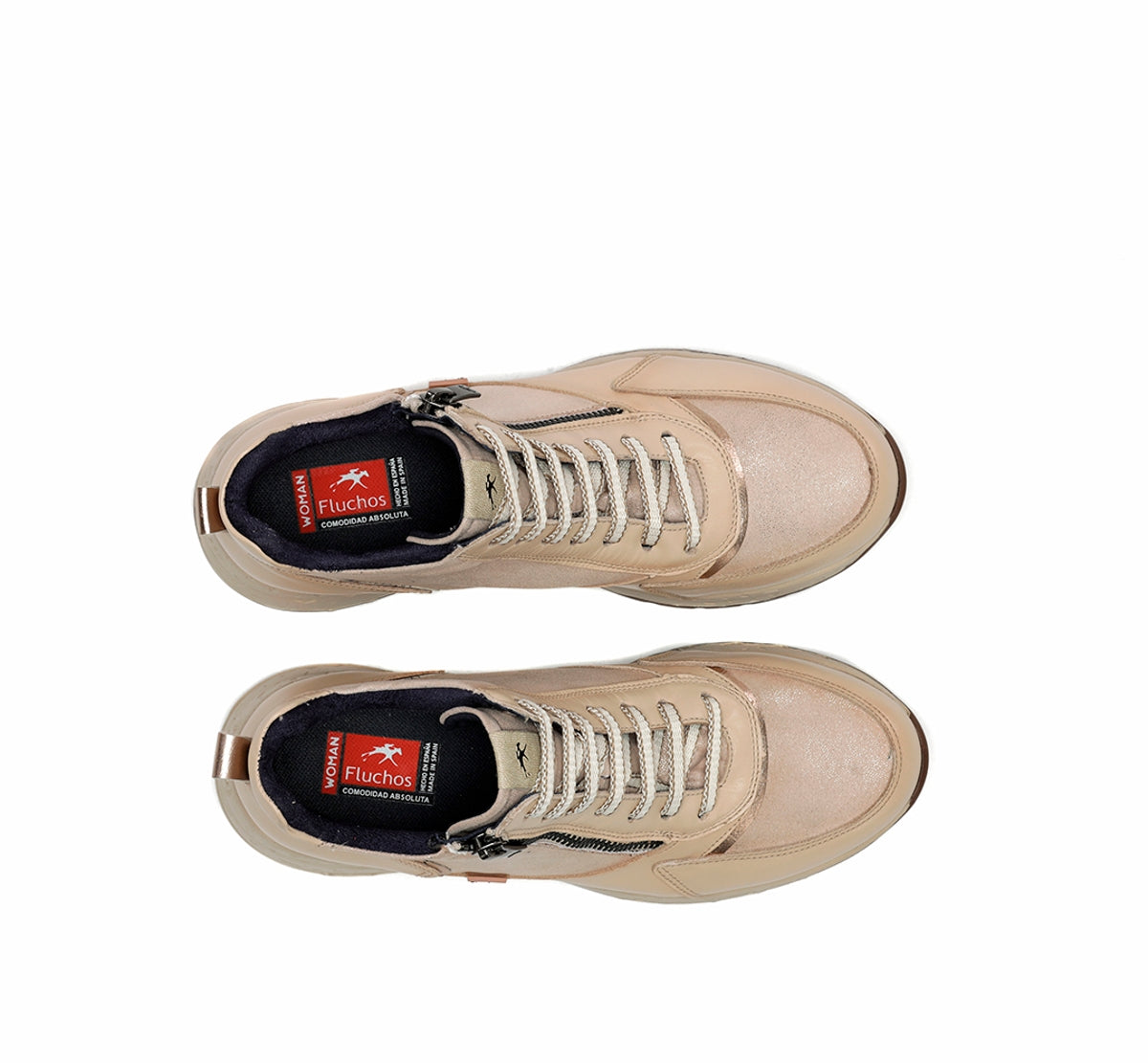 Fluchos Nexus F2311 Bottine Blanc Cuir Femme