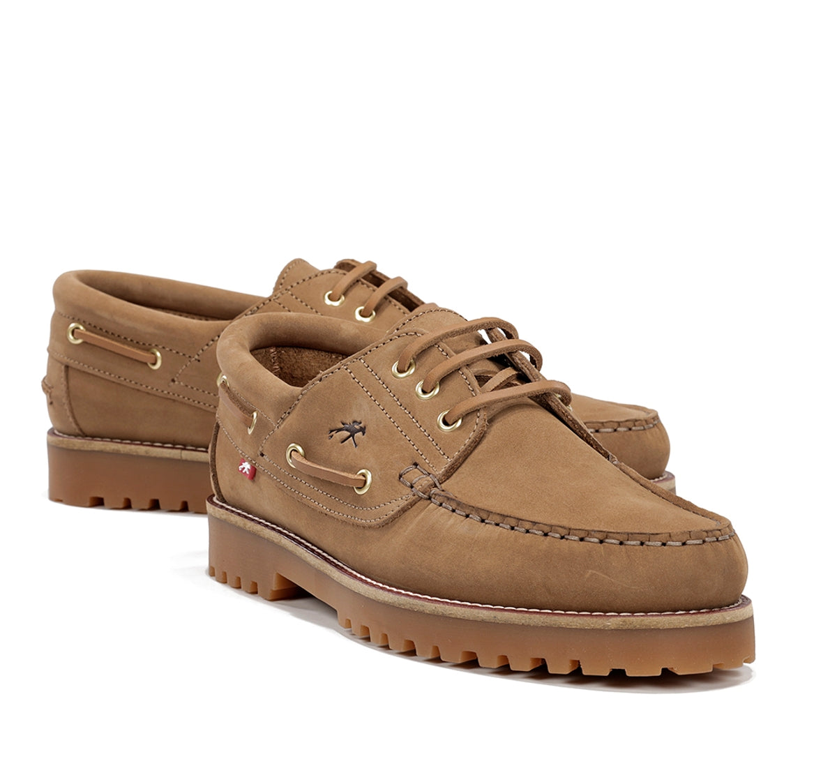 Fluchos Scott F0054 chaussures bateau marron homme