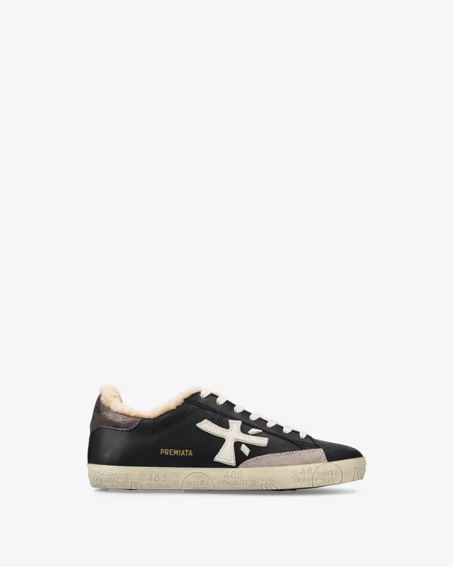 Premiata Stevend 7603M sneakers cuir blanc crème femme