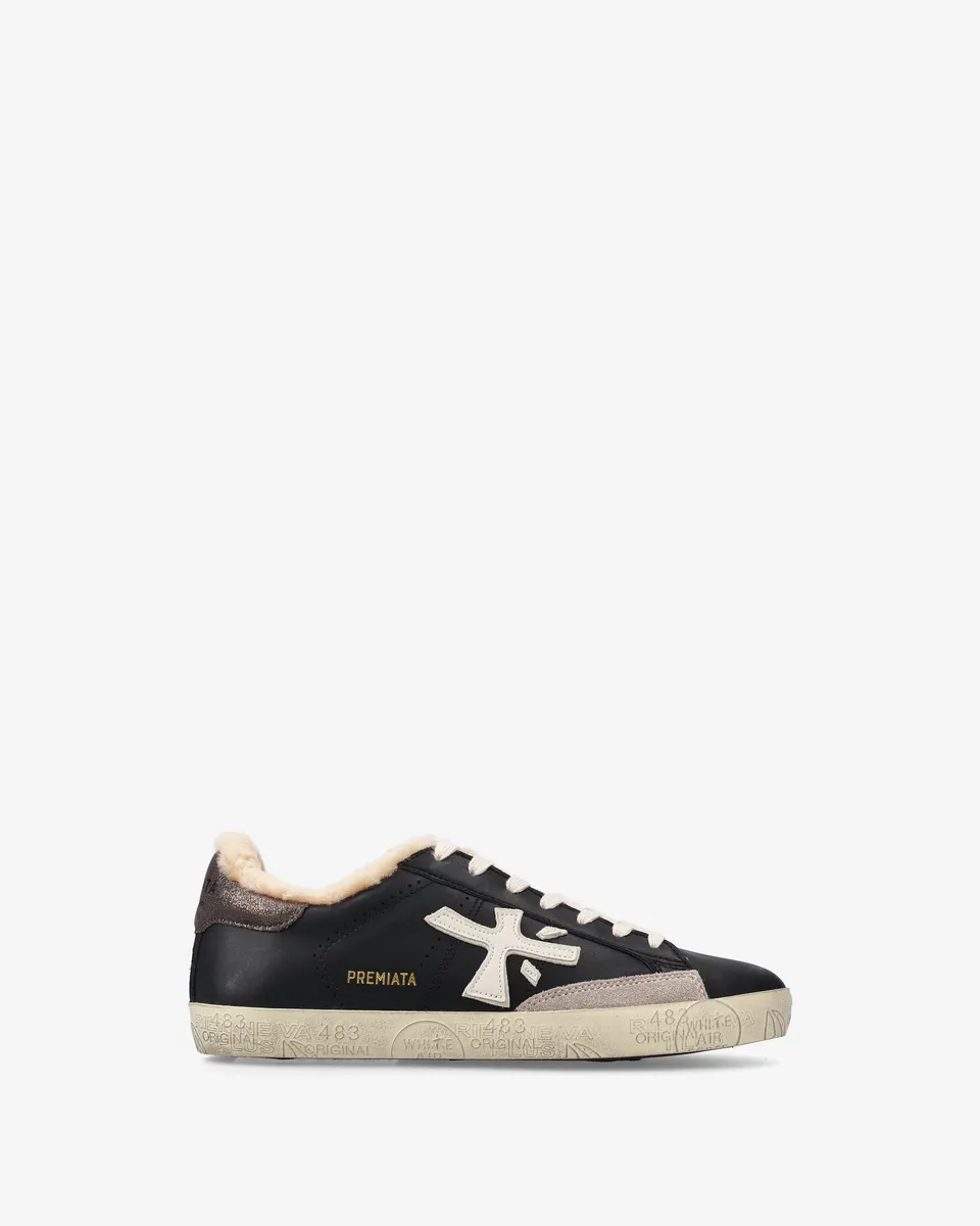 Premiata Stevend 7603M sneakers cuir blanc crème femme