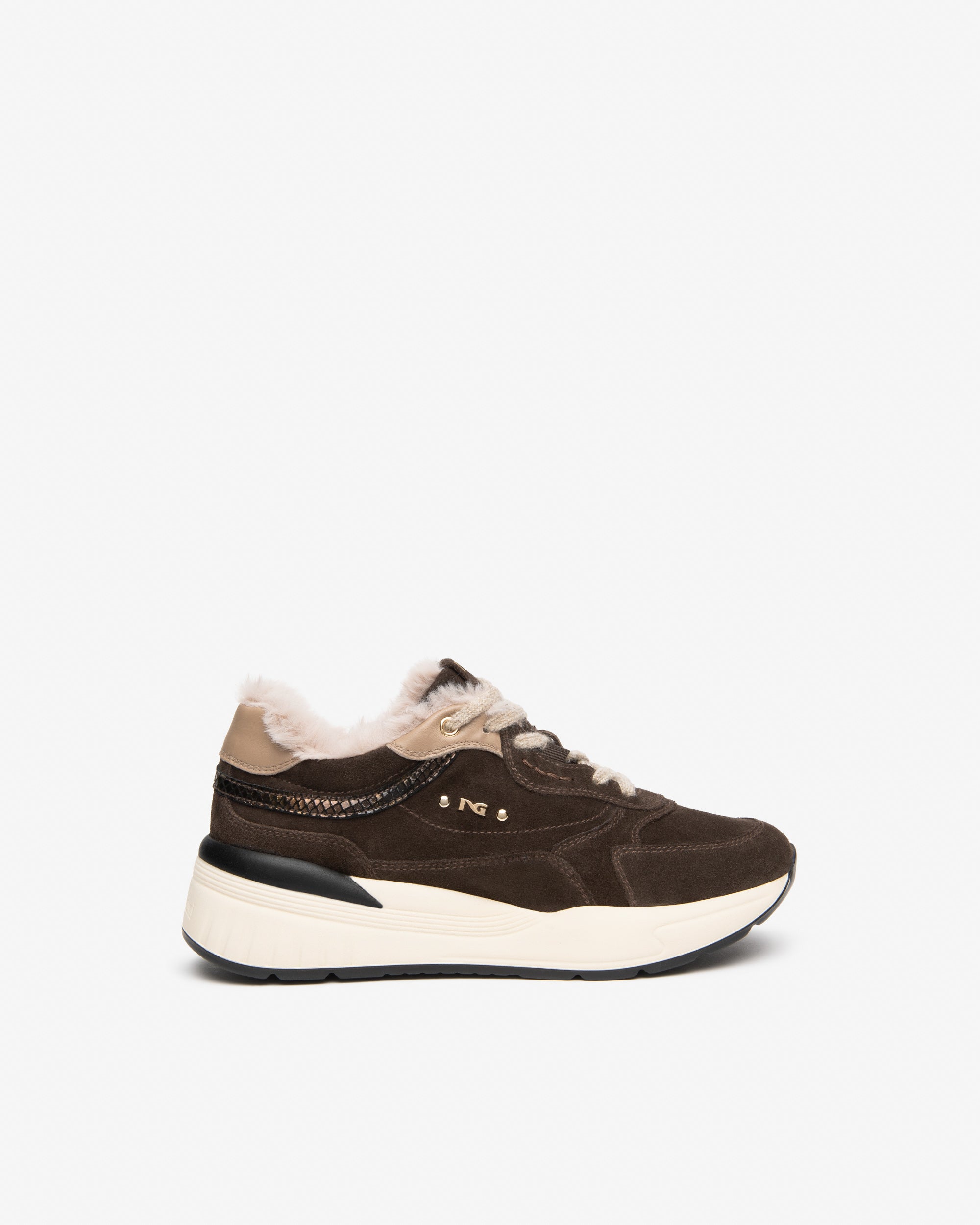 Nero Giardini Sneakers baskets daim cuir femme 60 mm