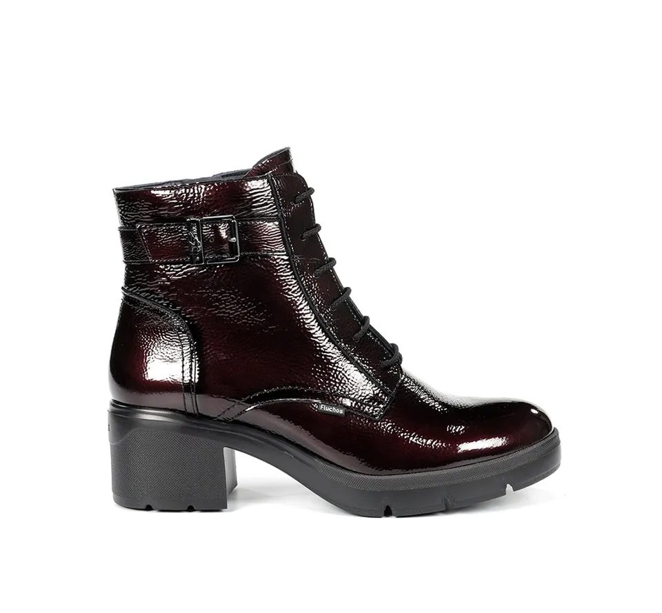 Fluchos Fugaz F2107 bottine bordeaux femme cuir talon