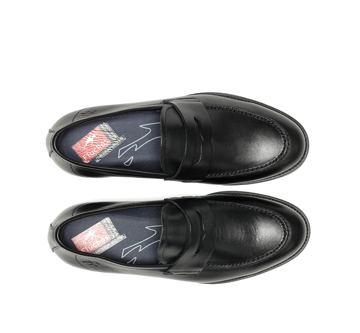 Fluchos Henri F0824 mocassins noir homme cuir