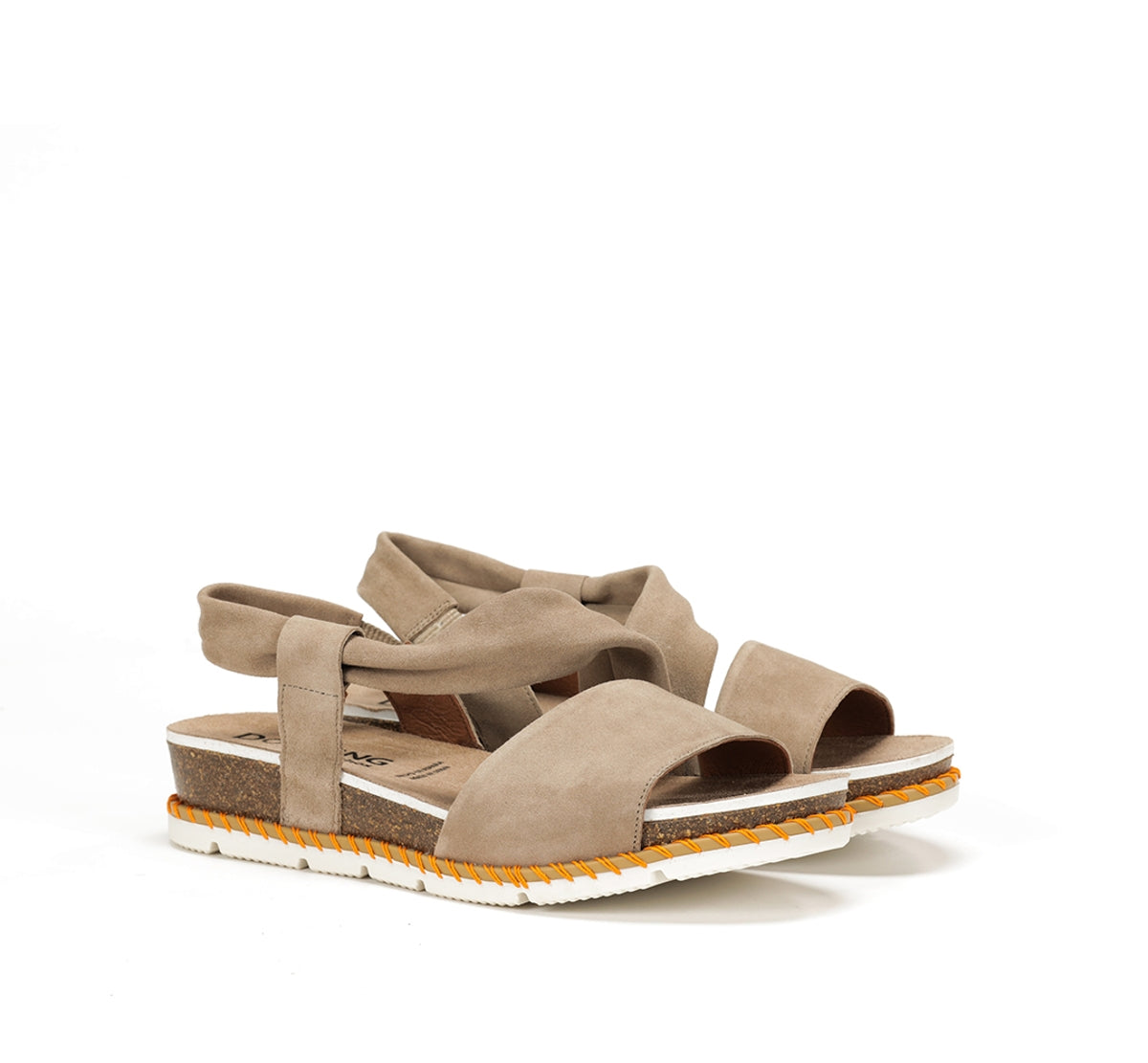 Dorking Sport D9324 sandales taupe femme velcro