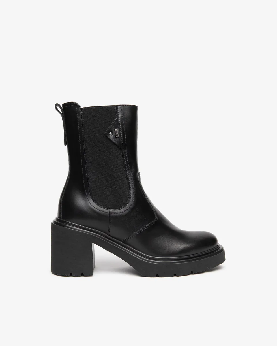 Nero Giardini Chelsea Boots bottines cuir femme talon 85 mm