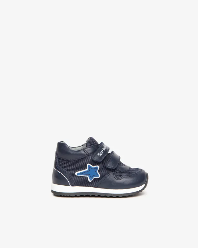 Nero Giardini Sneakers baskets cuir bébé scratch pointure 19