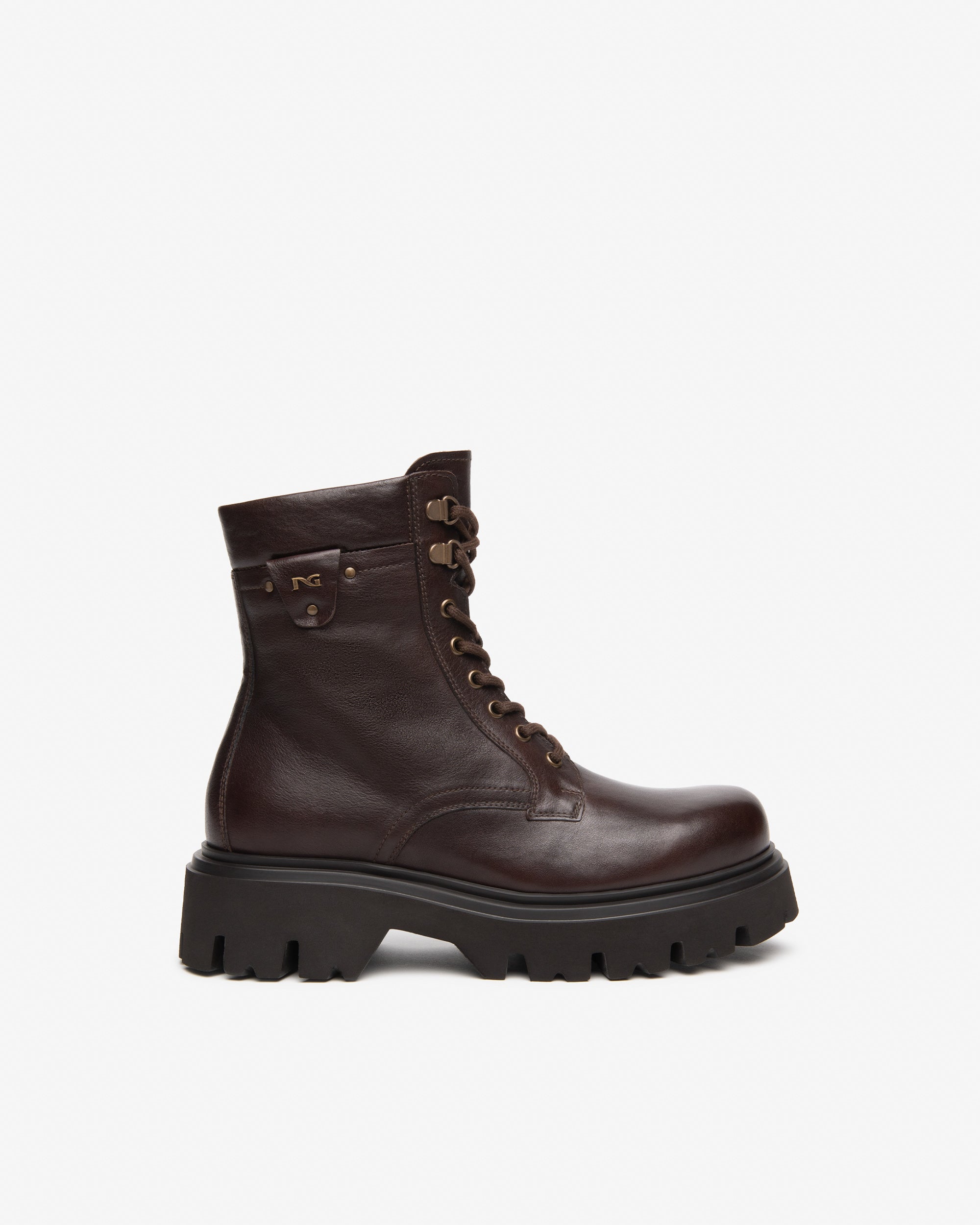 Nero Giardini Combat Boots rangers femme cuir pointure 38