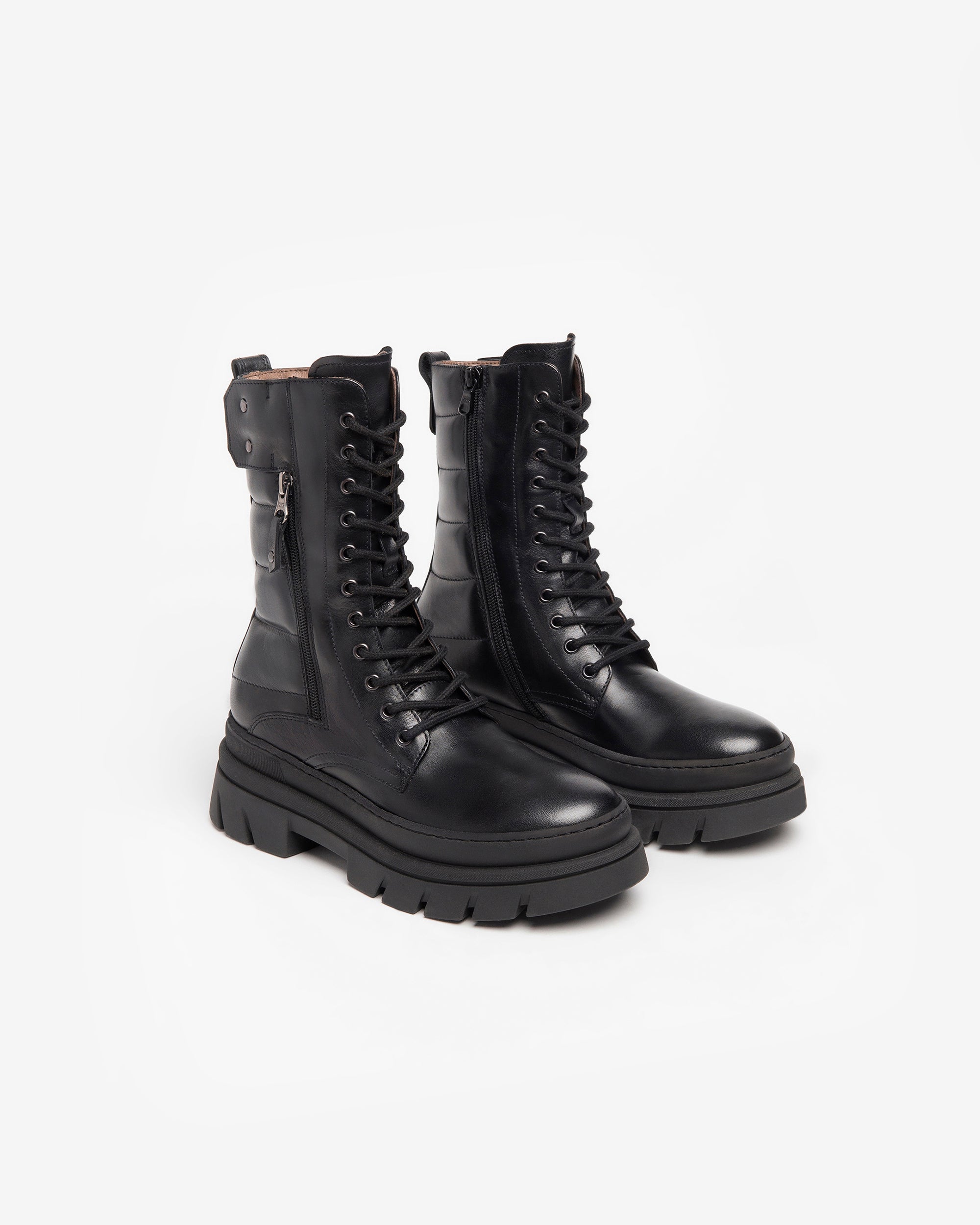 Nero Giardini Combat Boots bottines cuir femme