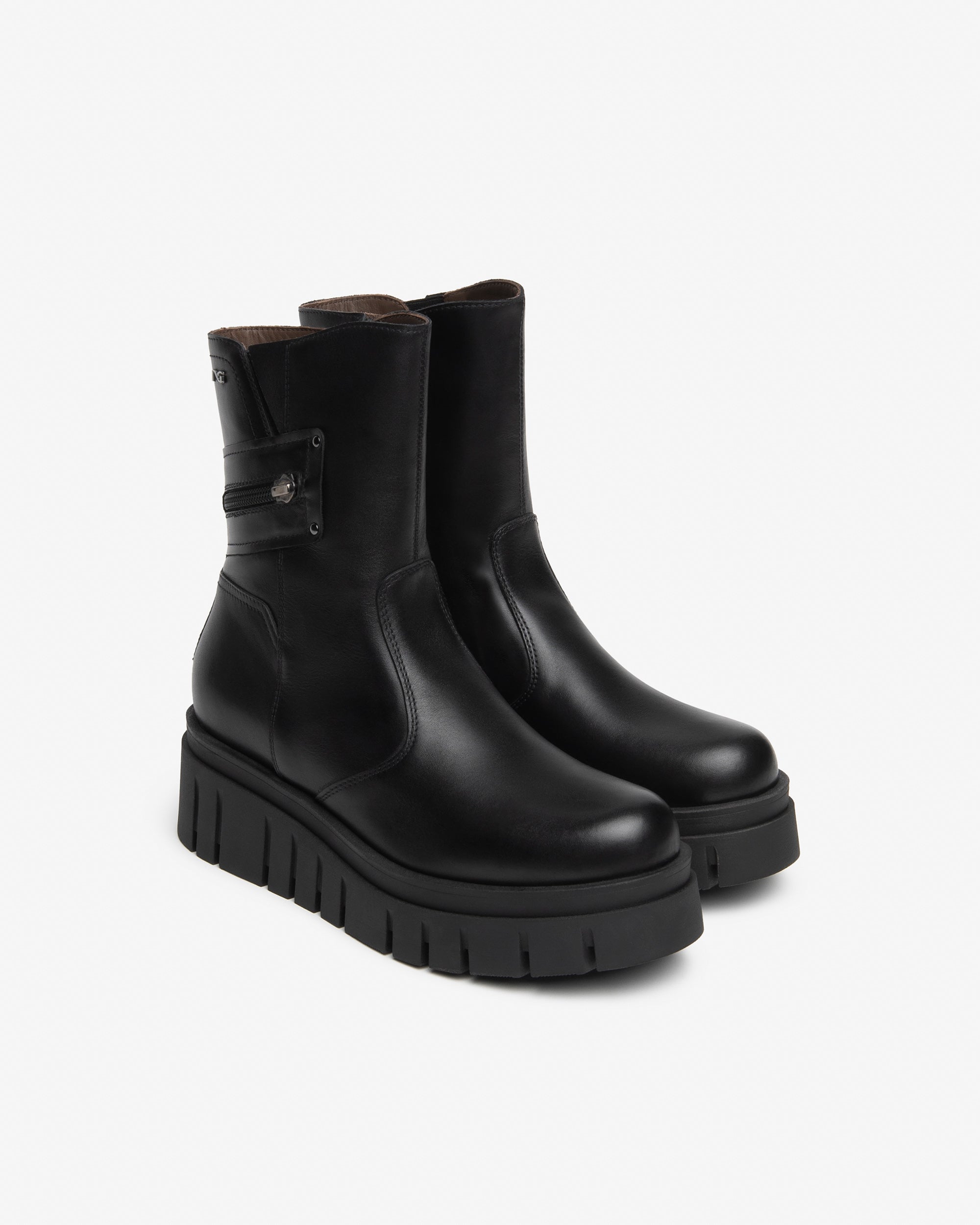 Nero Giardini bottines cuir femme plateforme 55 mm