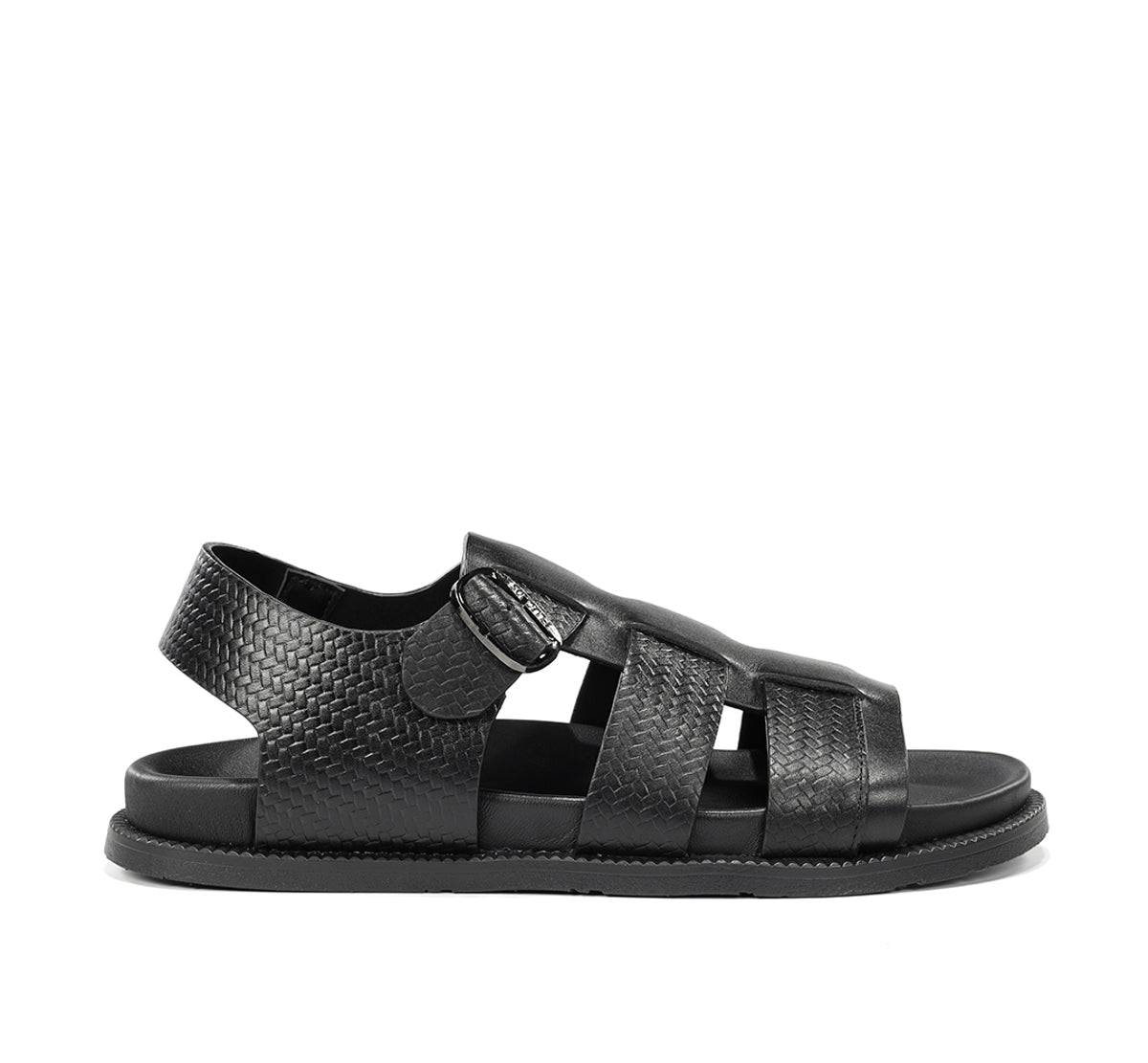 Fluchos Bari F2449 sandale noire homme cuir