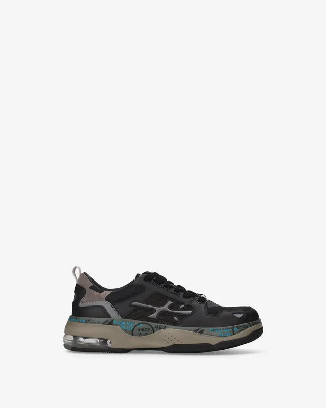 Premiata Drake 524 sneakers homme cuir noir semelle air