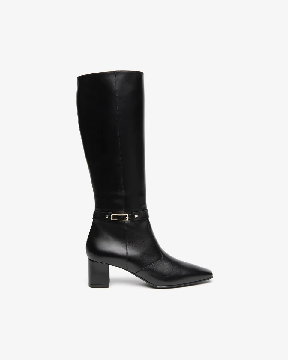 Nero Giardini Boots bottes cuir femme talon 55 mm