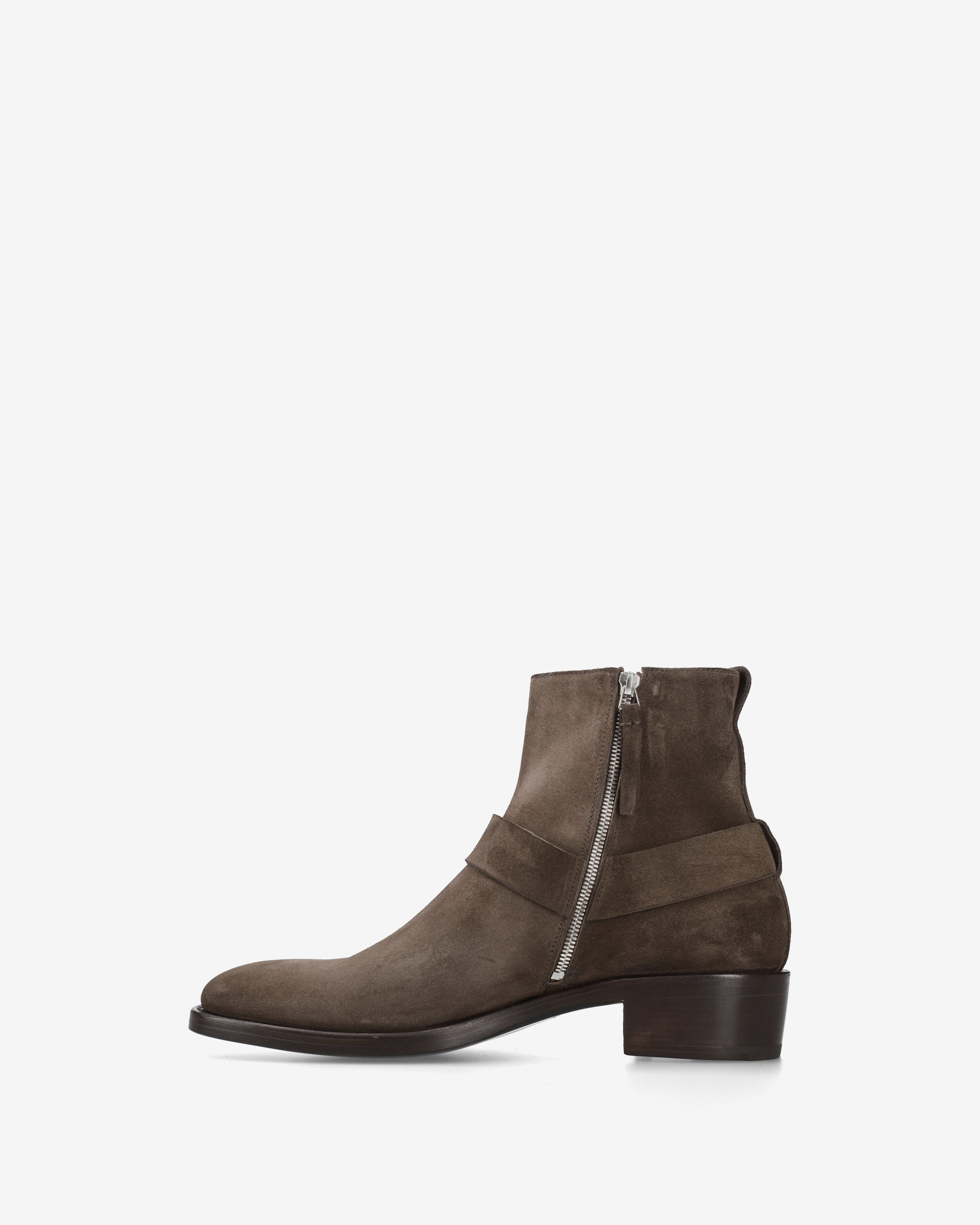 Premiata Cavendish Biker boots cuir daim marron homme
