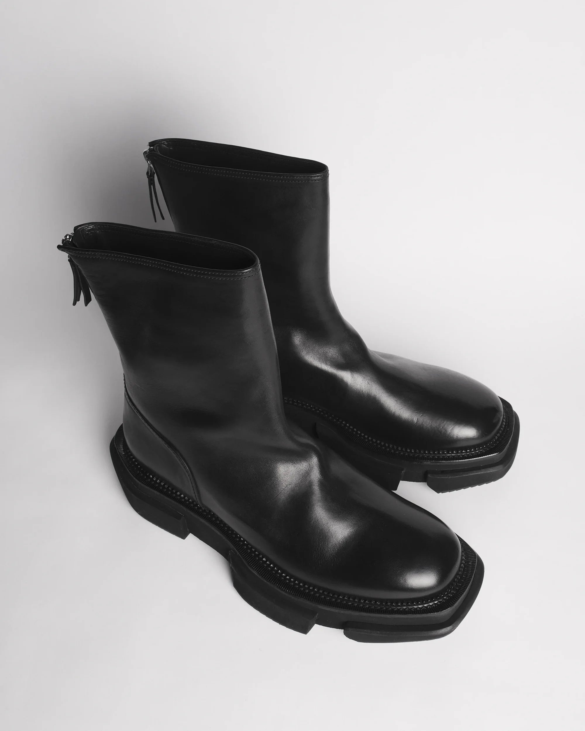 Premiata Boots 019 chaussures cuir sculpté