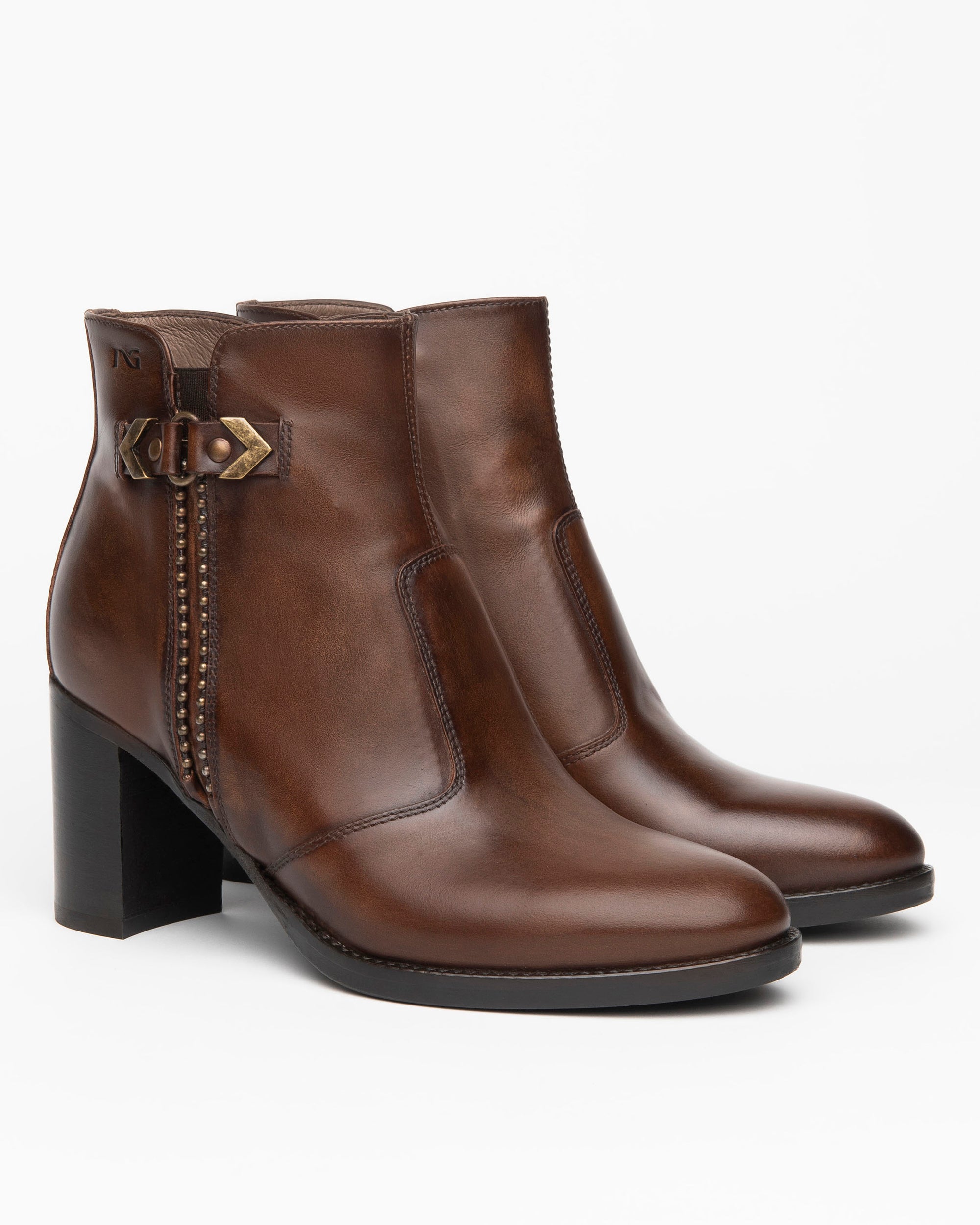 Nero Giardini Ankle Boots bottines cuir talon 7,5 cm 38