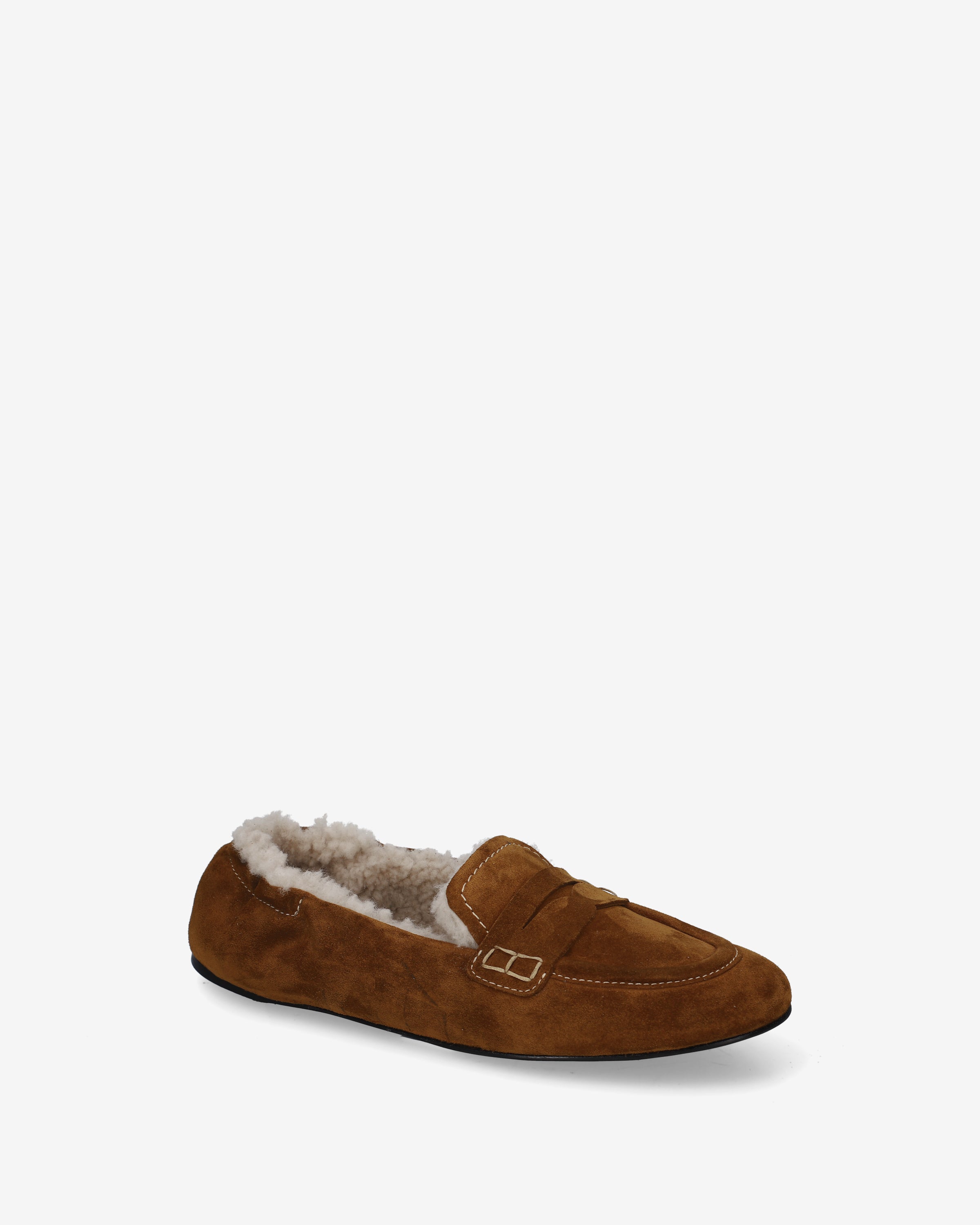 Premiata Pocket loafers cuir cognac fourrés