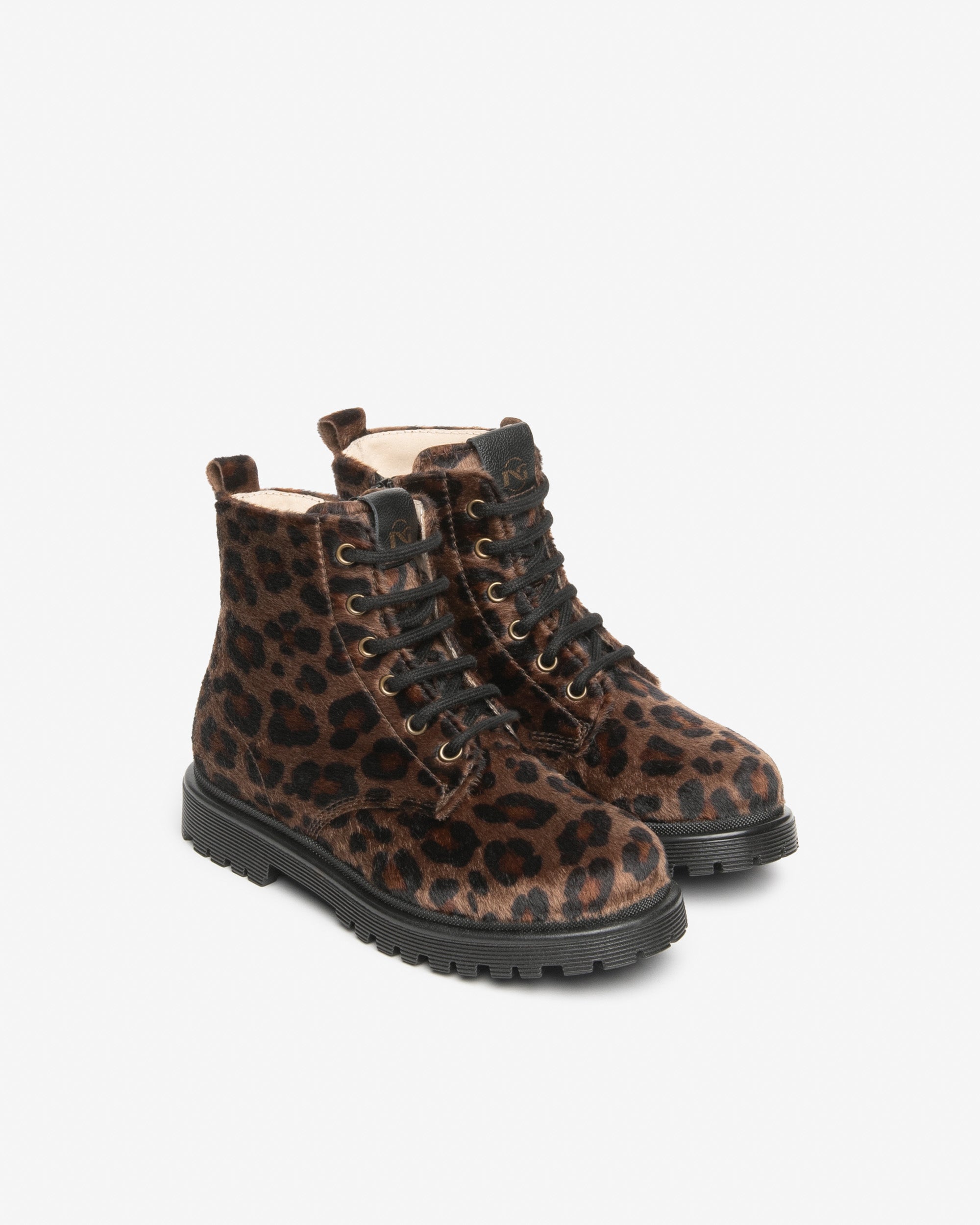 Nero Giardini Combat Boots bottines fille léopard 28