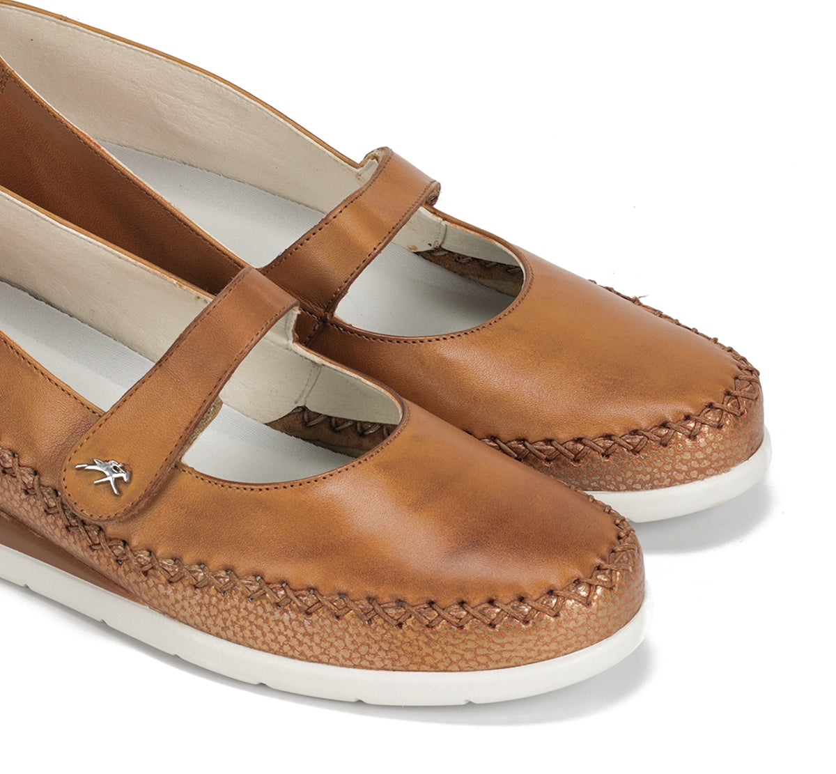 Fluchos Sella F2146 chaussures marron femme compensées