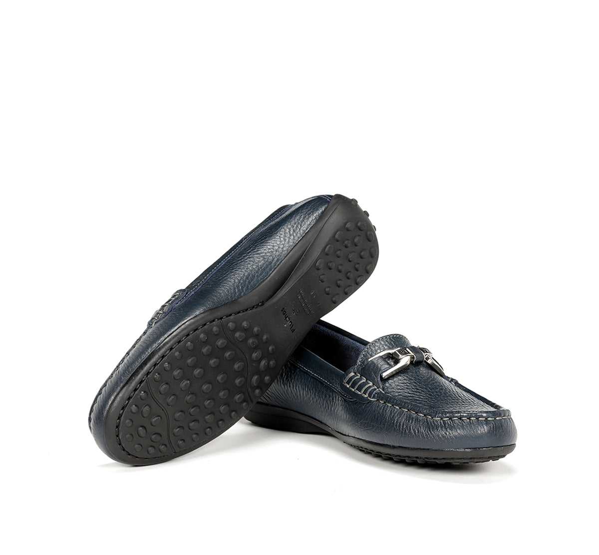 Fluchos Bruni F0804 mocassin bleu femme cuir