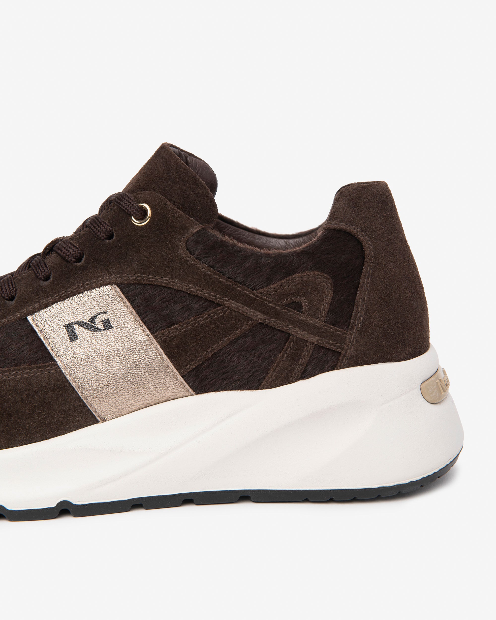 Nero Giardini Sneakers baskets daim cuir femme lacets