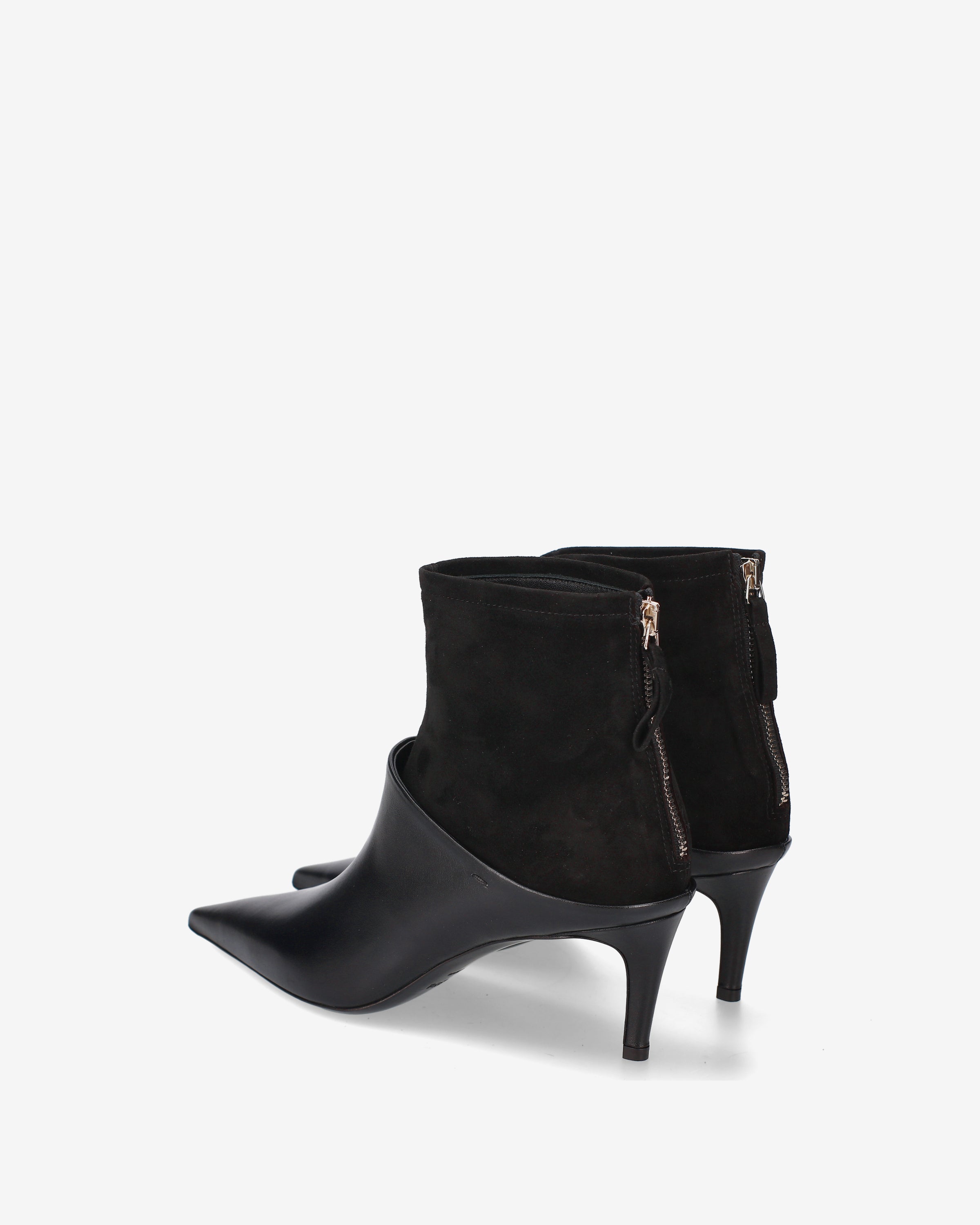 Premiata bottines femme noir cuir daim talon 6 cm
