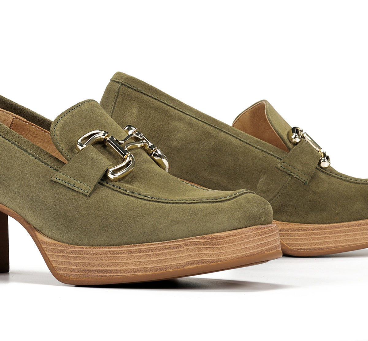 Dorking by Fluchos Cristel D9438 mocassin femme vert