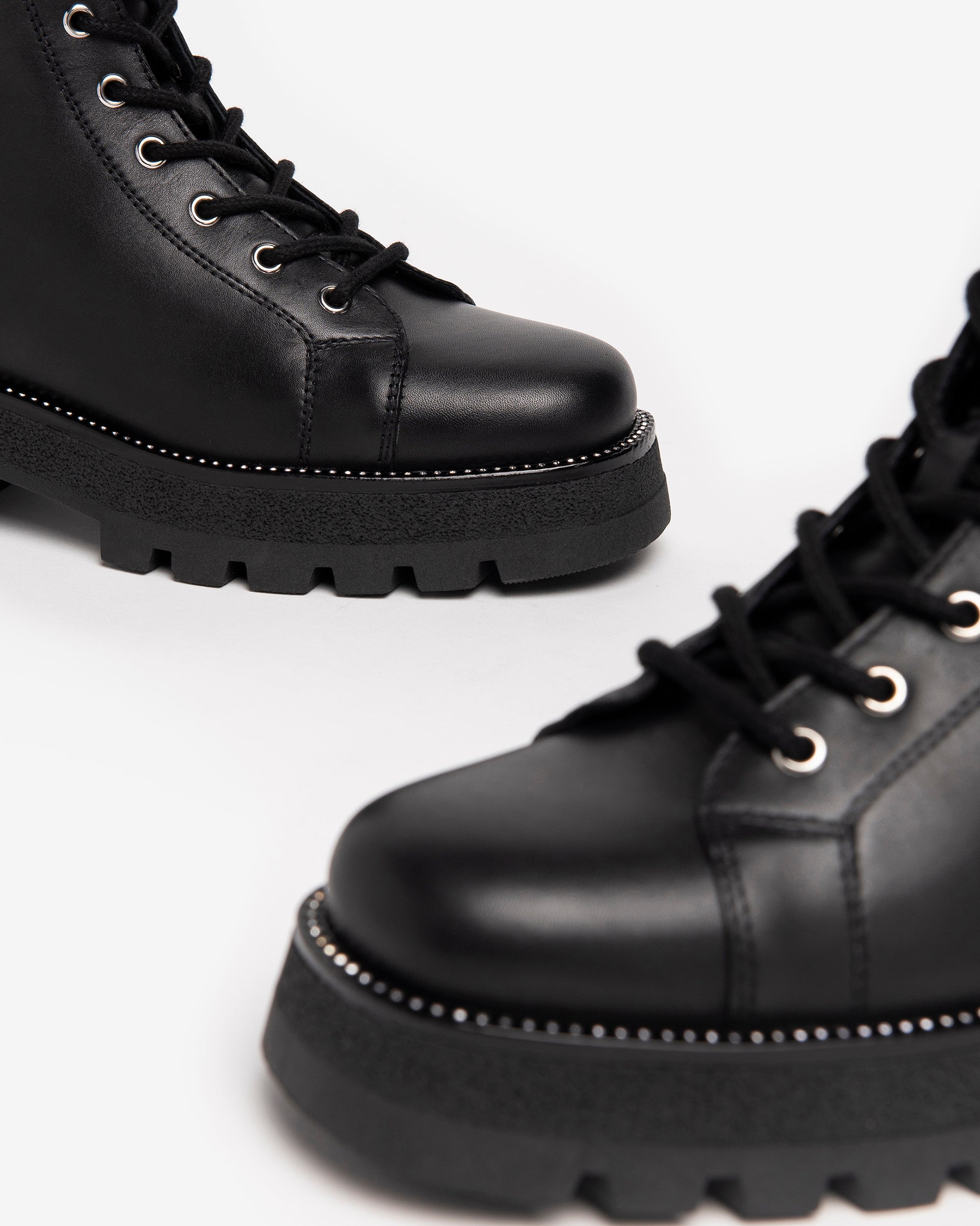 Nero Giardini Combat Boots Rangers Cuir Femme Hiver