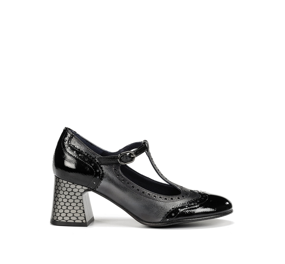 Dorking Dacy D9618 mocassin gris femme à talon
