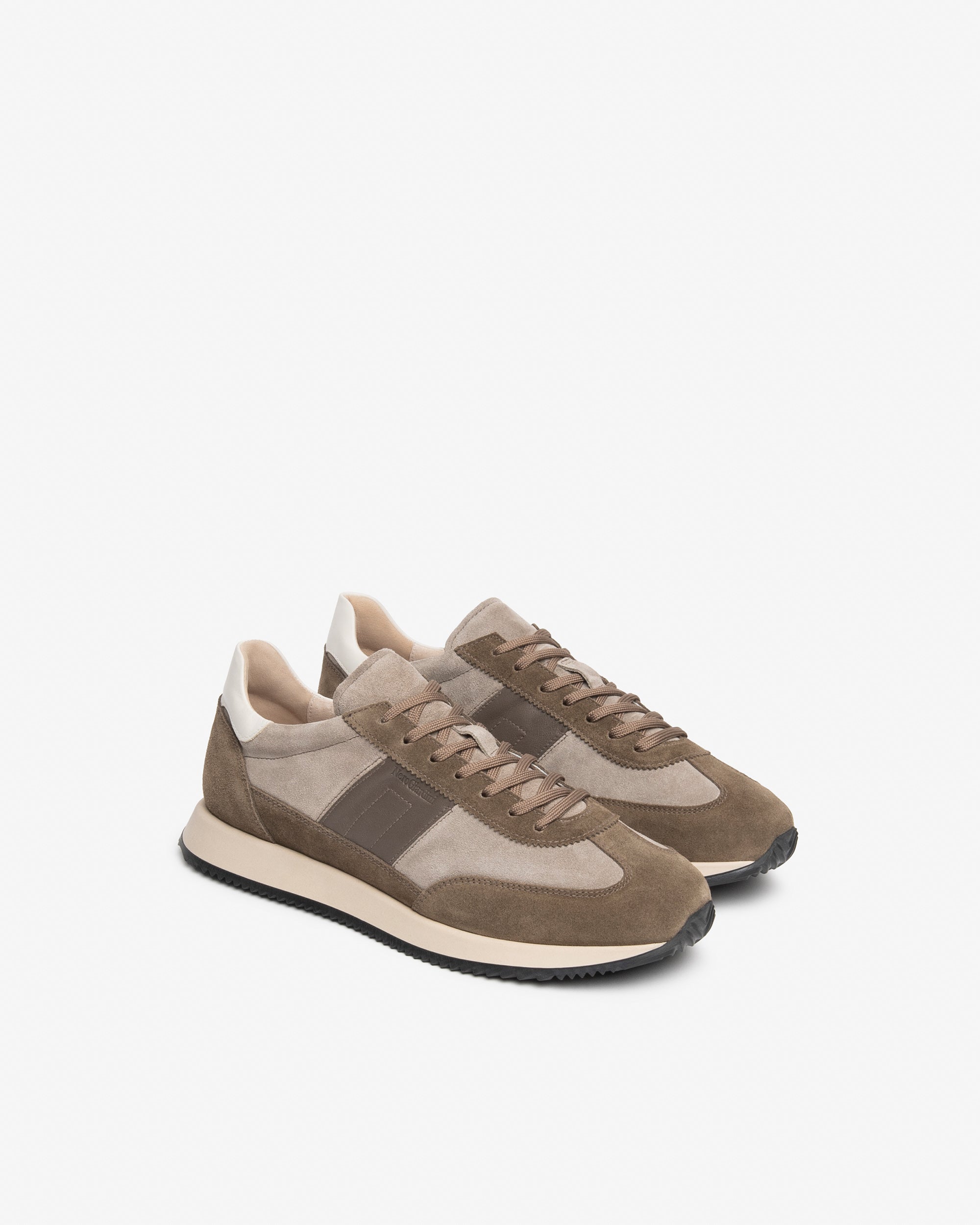 Nero Giardini Sneakers Baskets Cuir Homme Daim