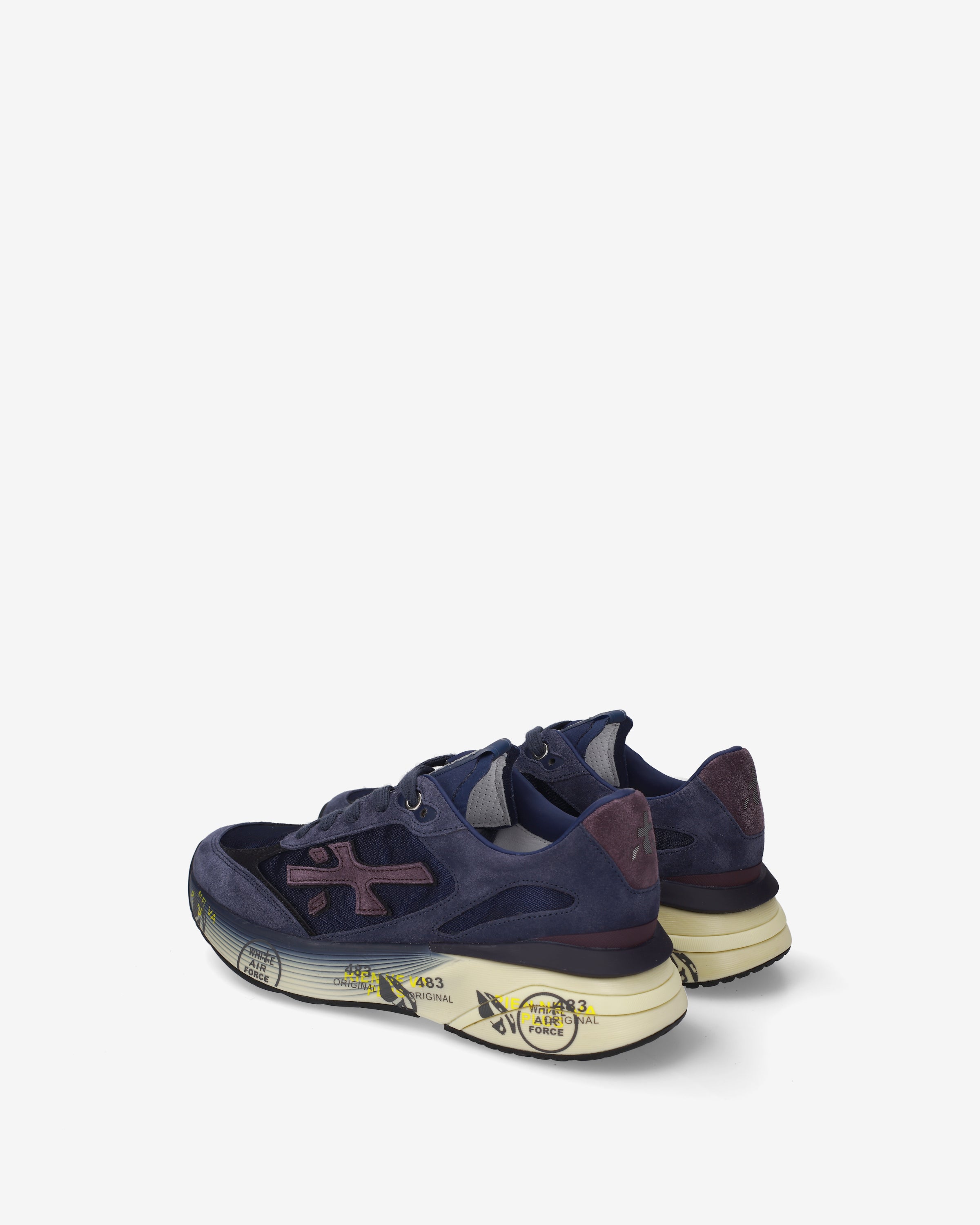 Premiata Moerund 8566 sneakers femme bleues confort