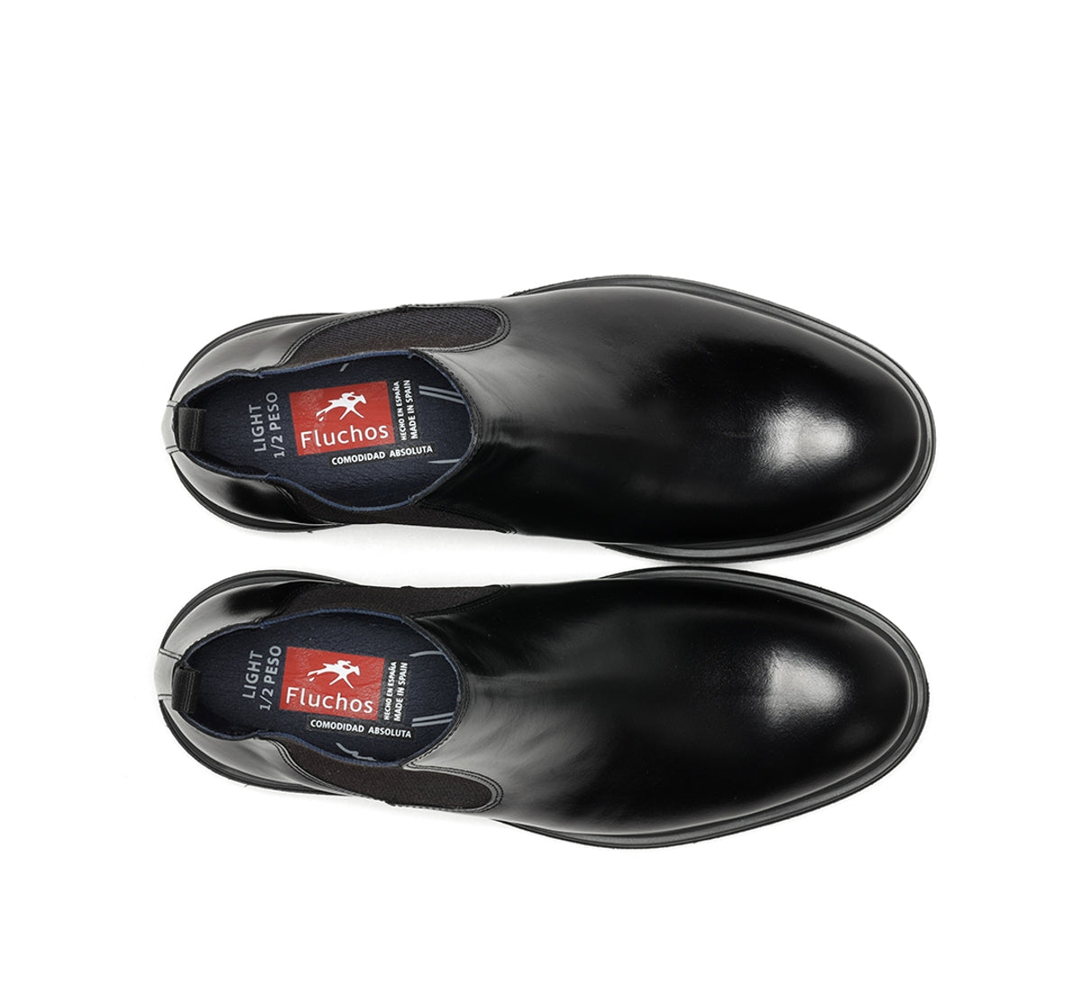 Fluchos Botines Belgas F0770 bottines homme noir cuir