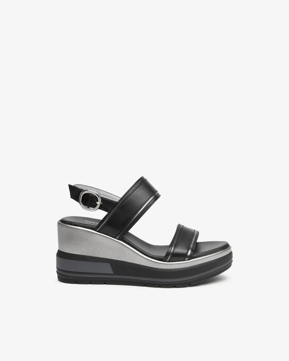 Nero Giardini Sandals sandales cuir femme compensées 7,5cm
