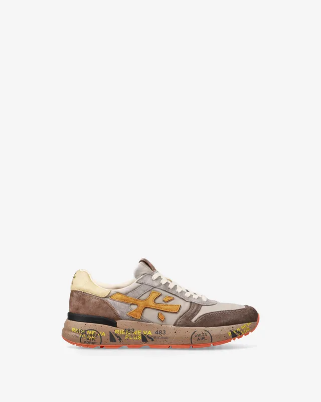 Premiata Mick 7866 Sneakers Taupe Ivoire Daim