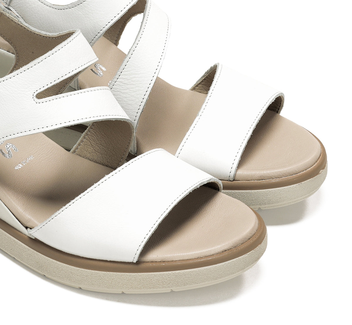 Fluchos Smash F1973 sandale compensée blanche femme