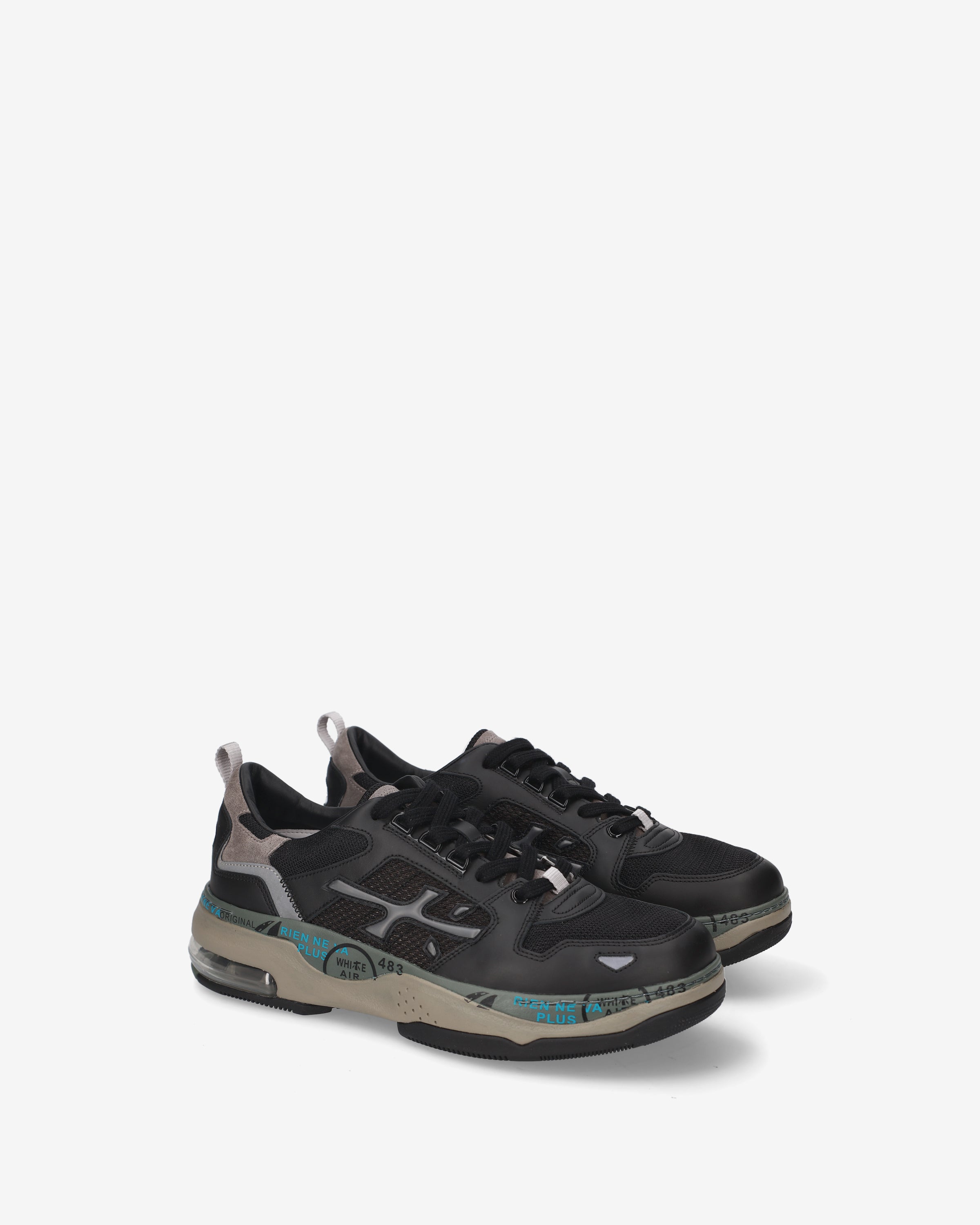 Premiata Drake 524 sneakers homme cuir noir semelle air