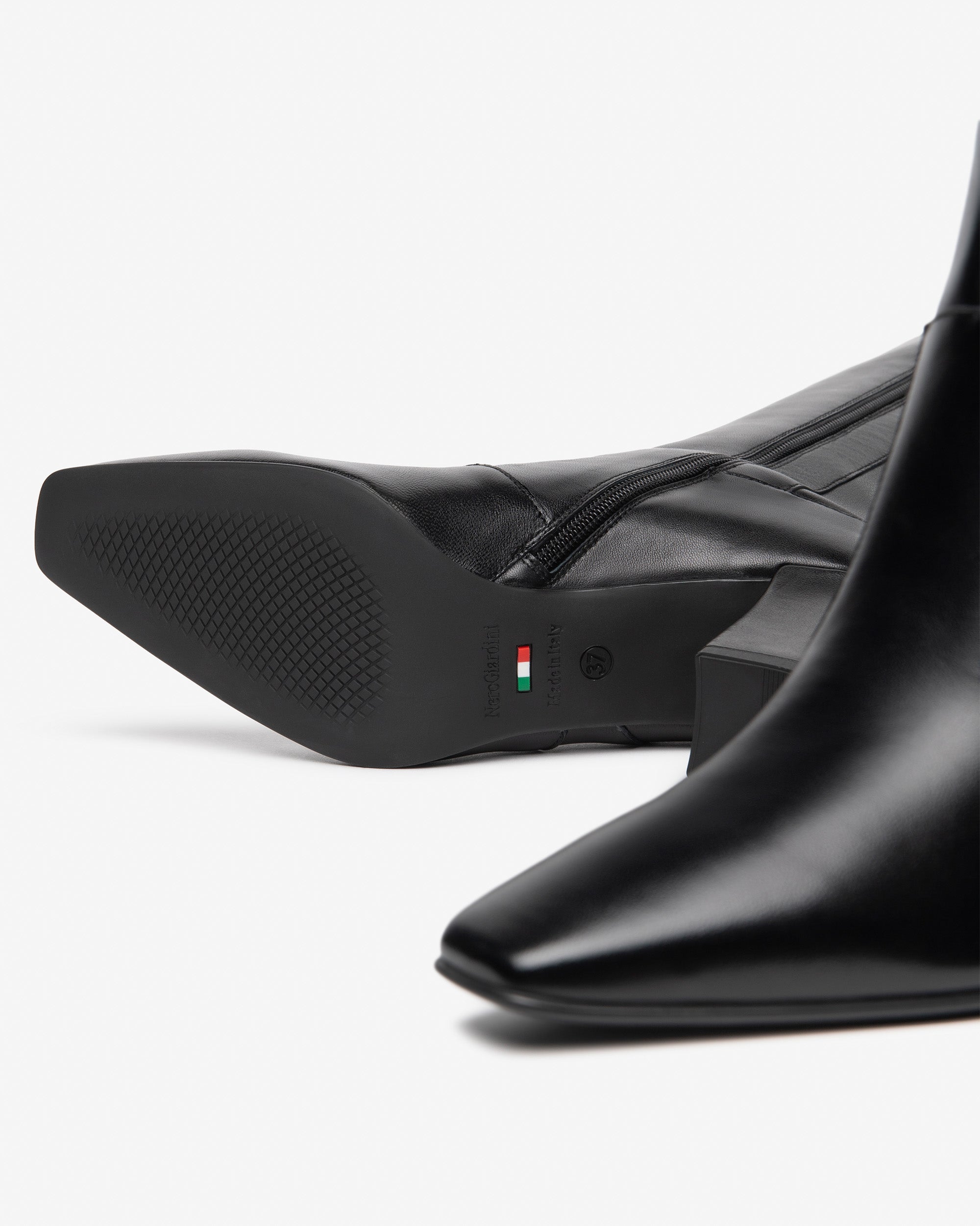 Nero Giardini Boots bottes femme cuir talon 75 mm
