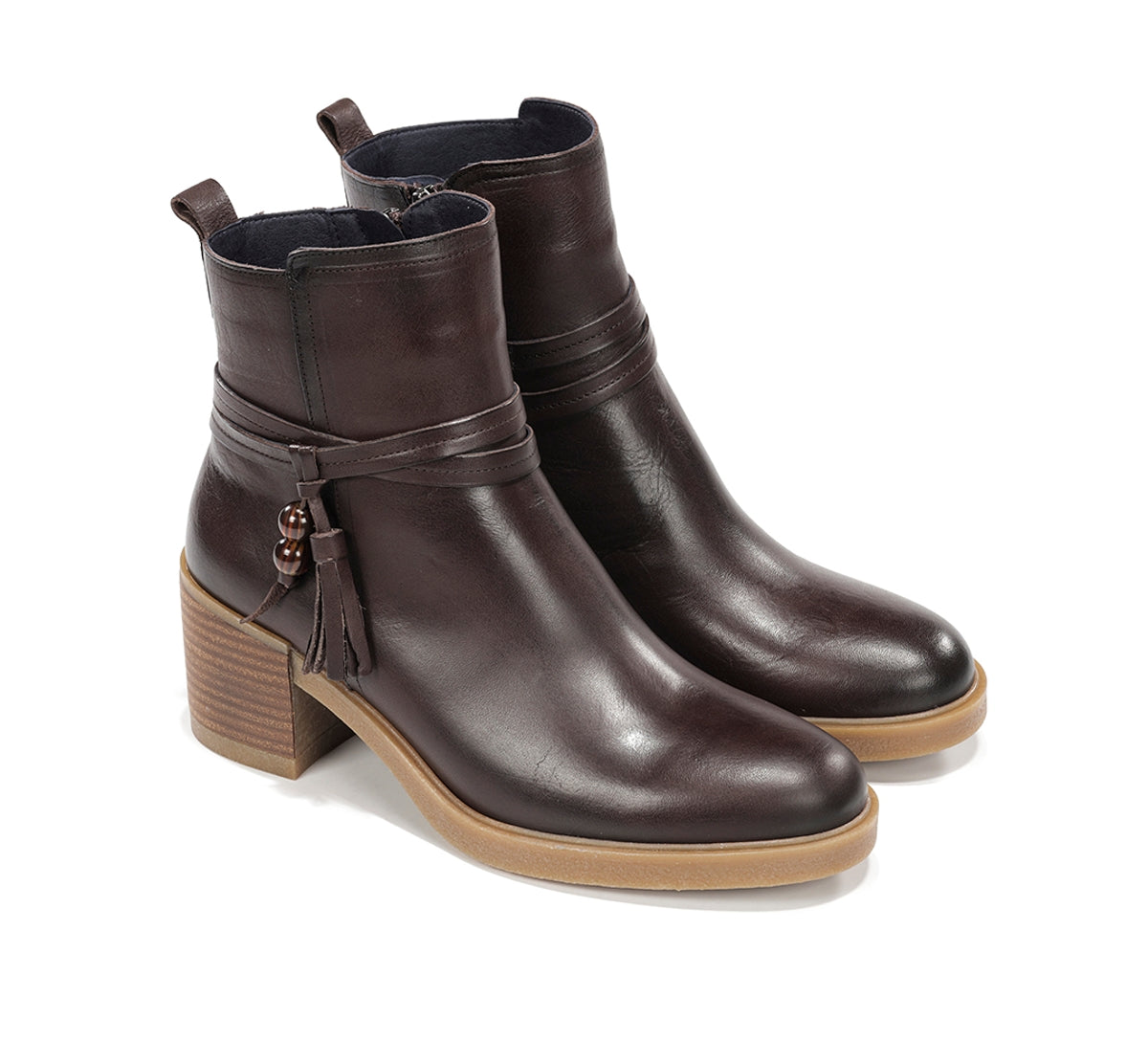 Dorking Aroma D9756 bottines marron cuir femme